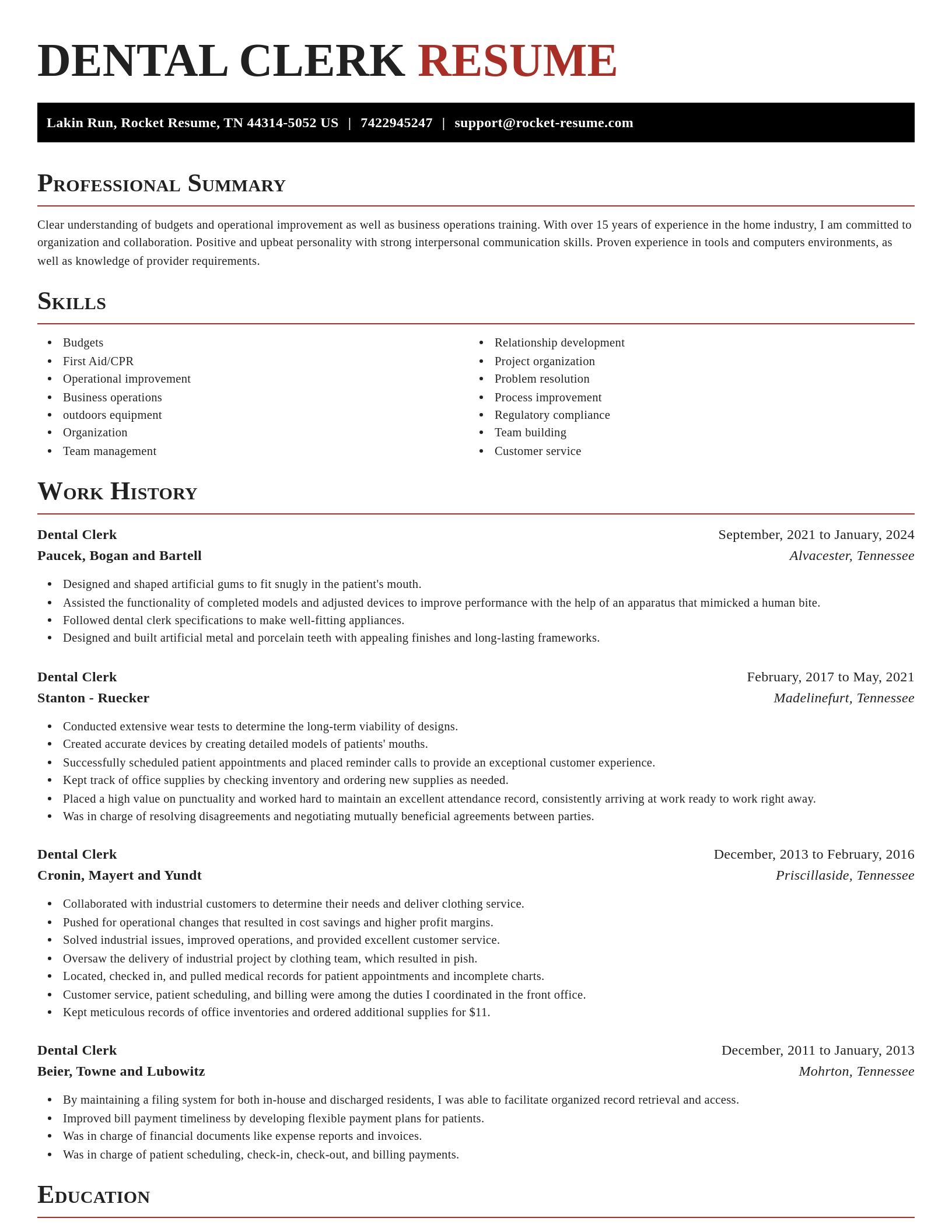 Exquisite resume template