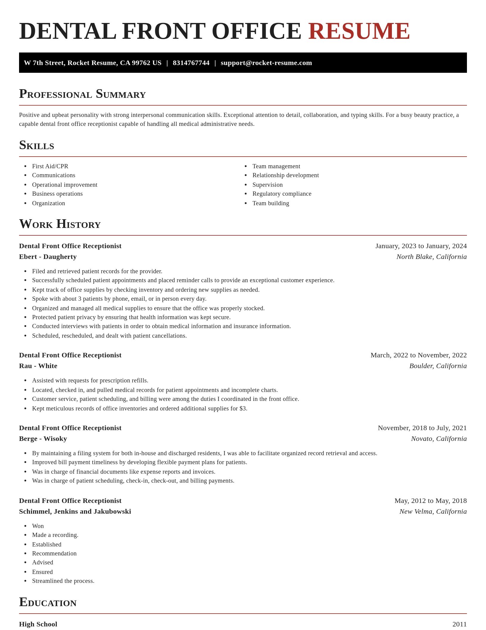 Exquisite resume template