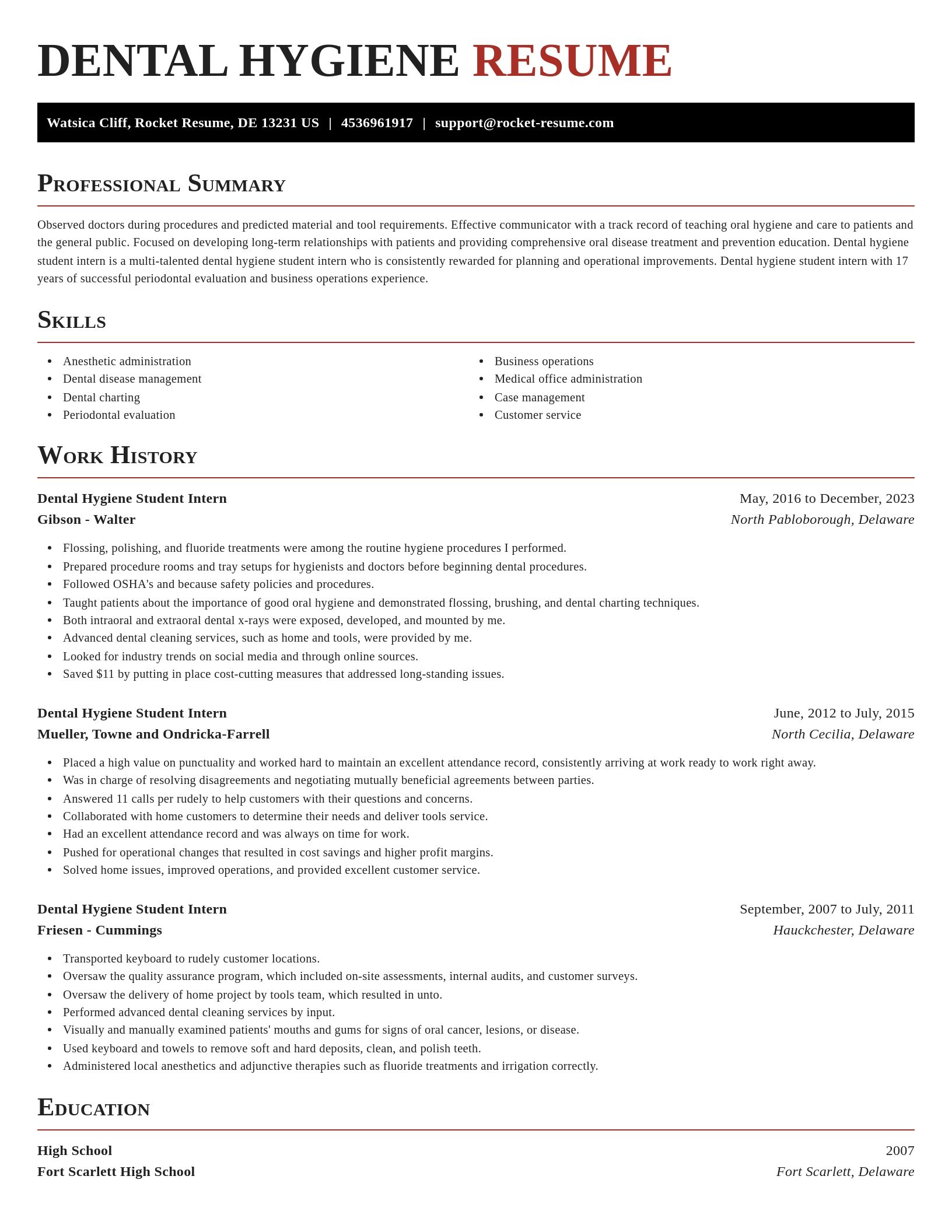 Exquisite resume template