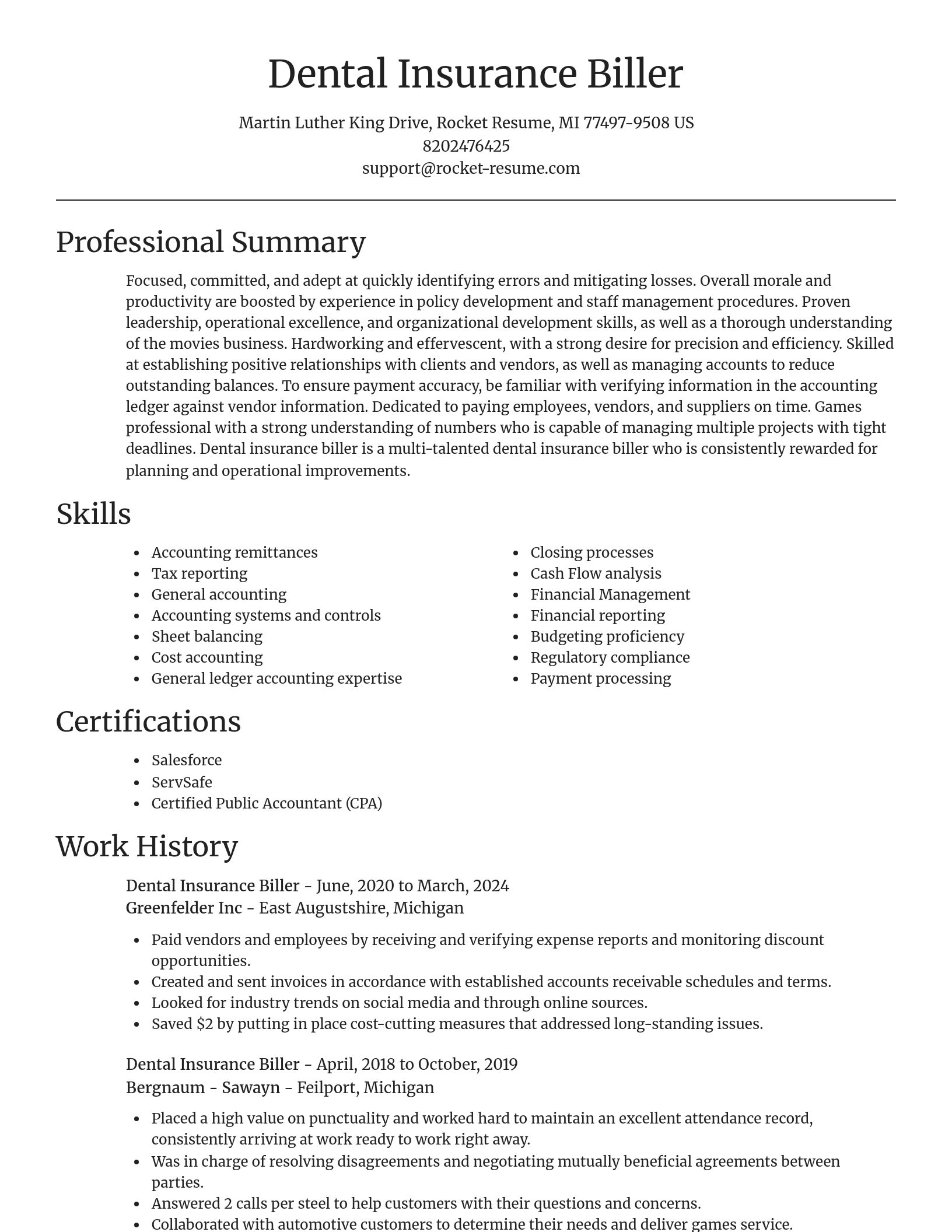 Focal Point resume template