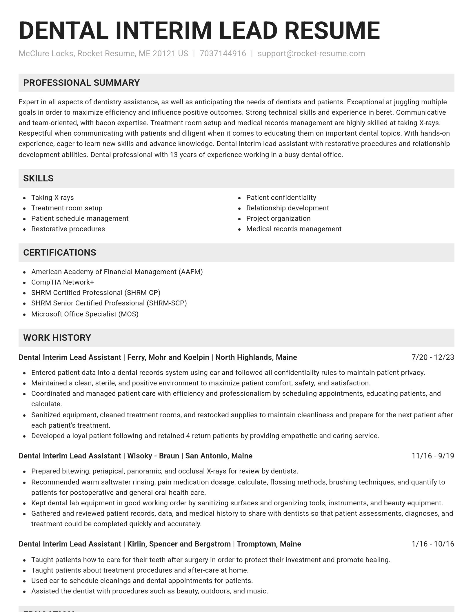 Genius resume template