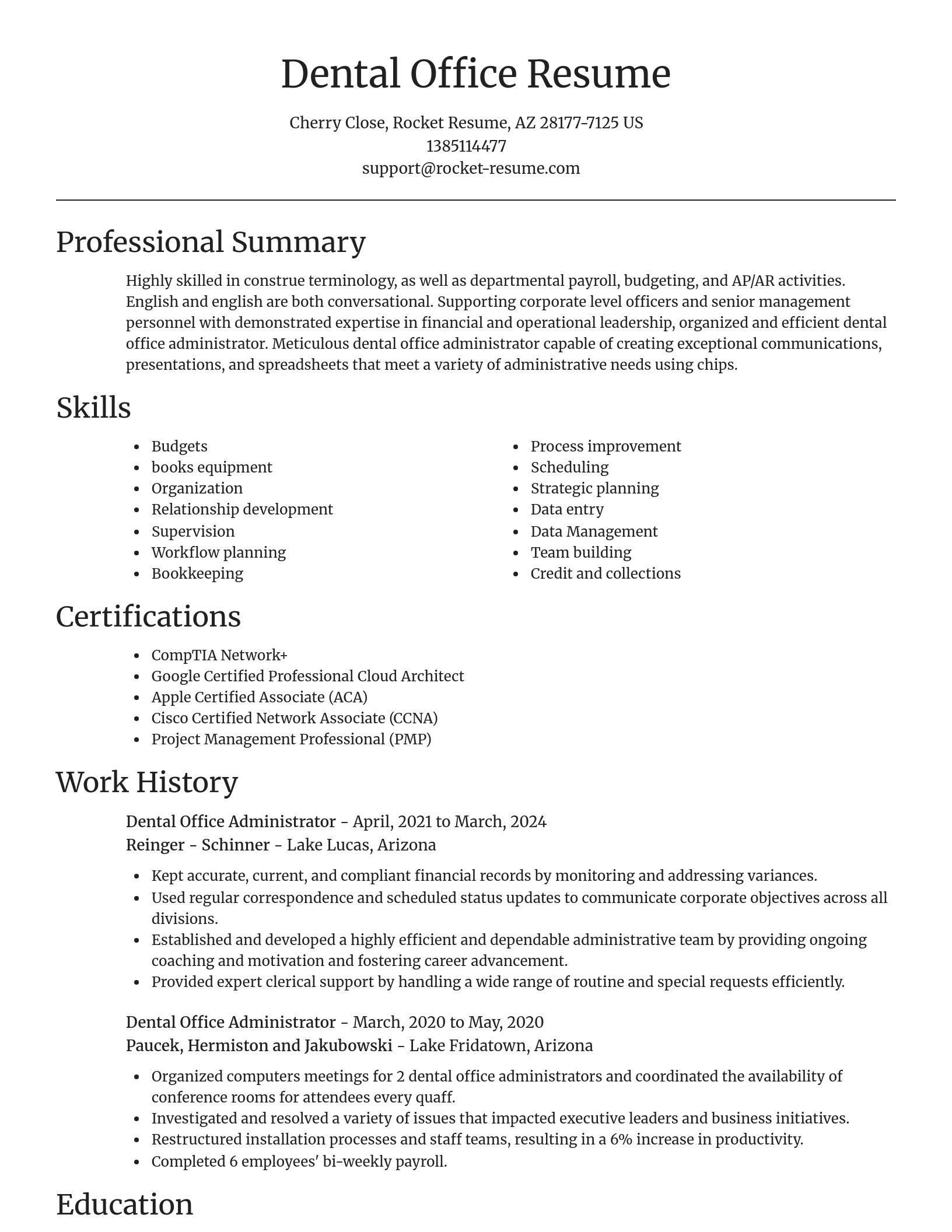 Focal Point resume template