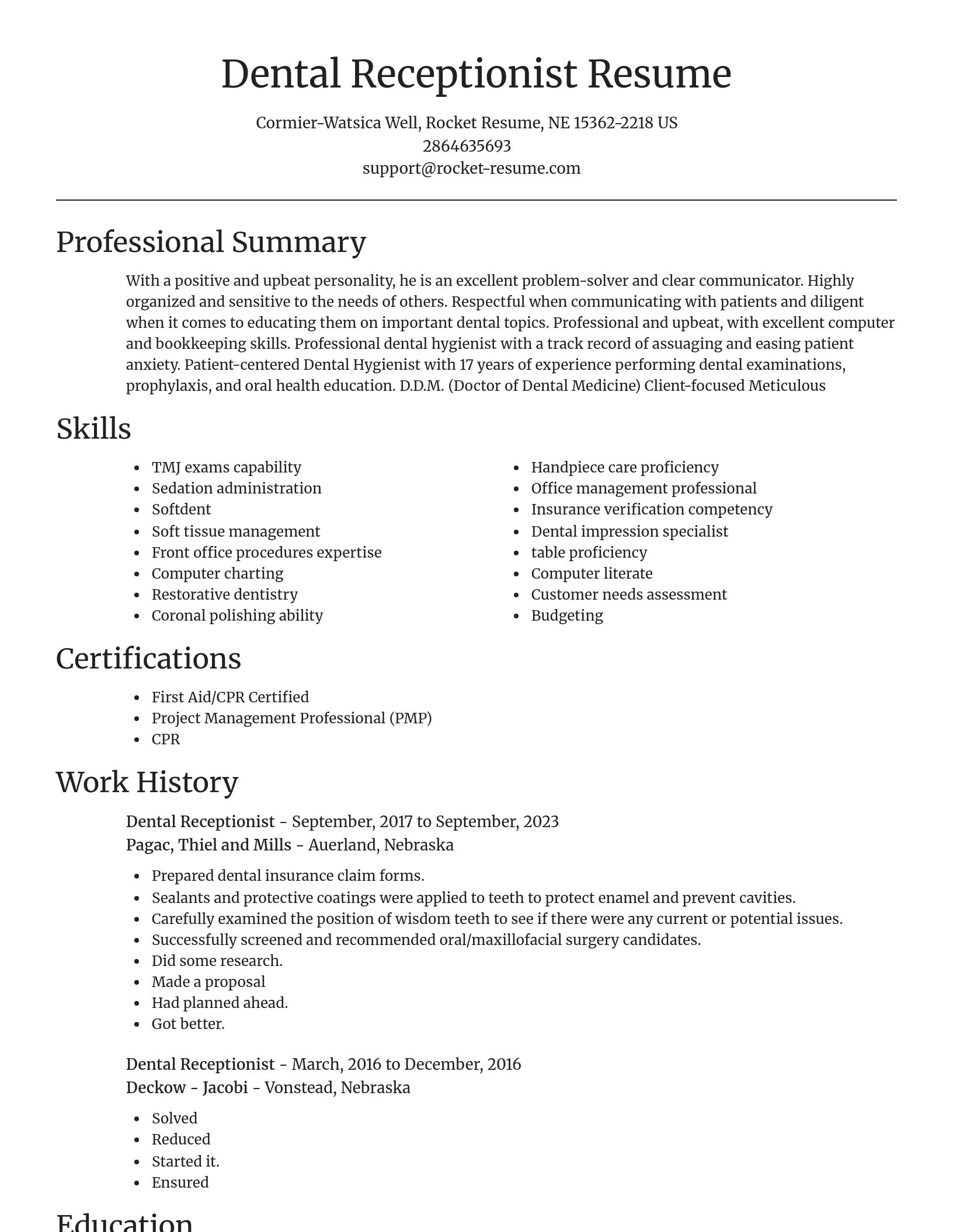 Focal Point resume template