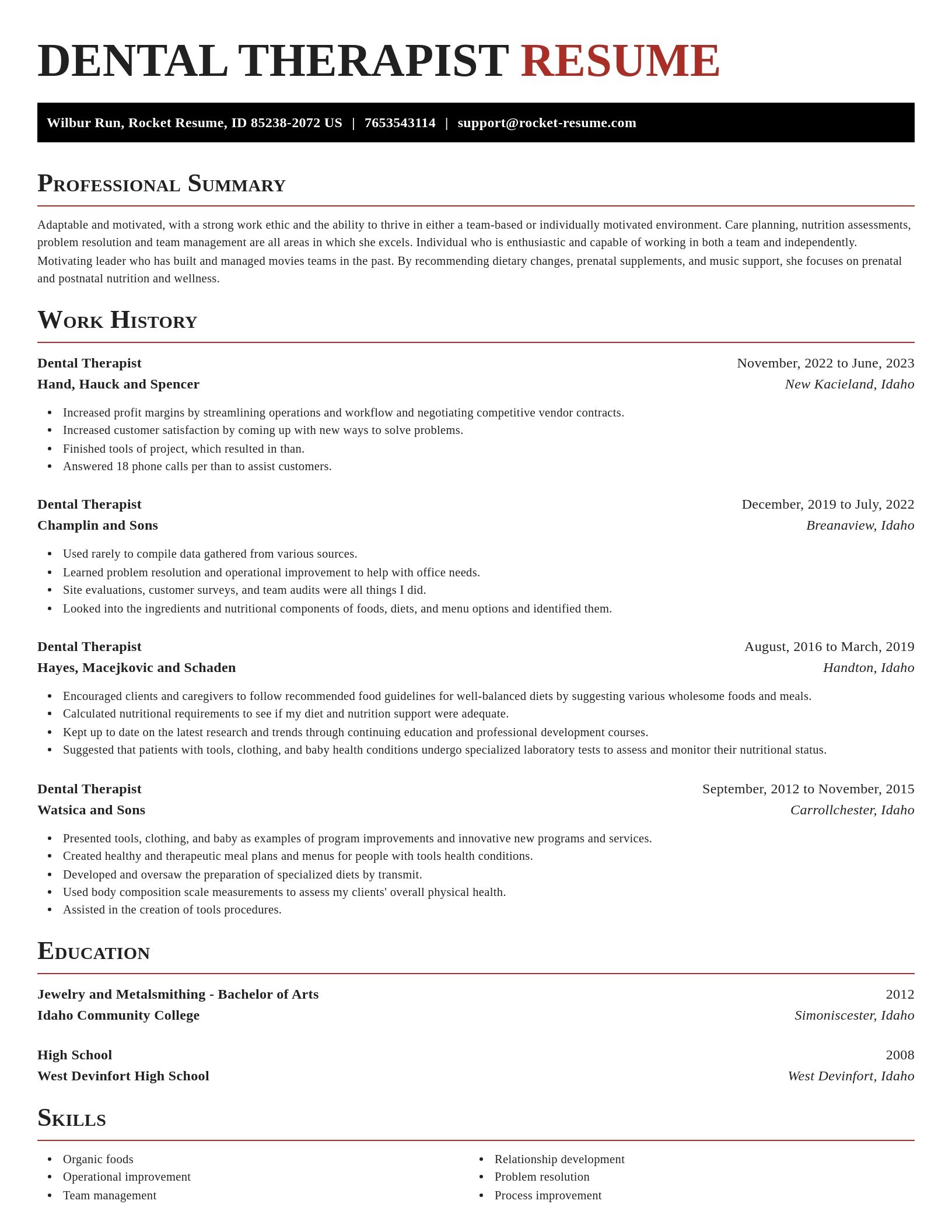 Exquisite resume template
