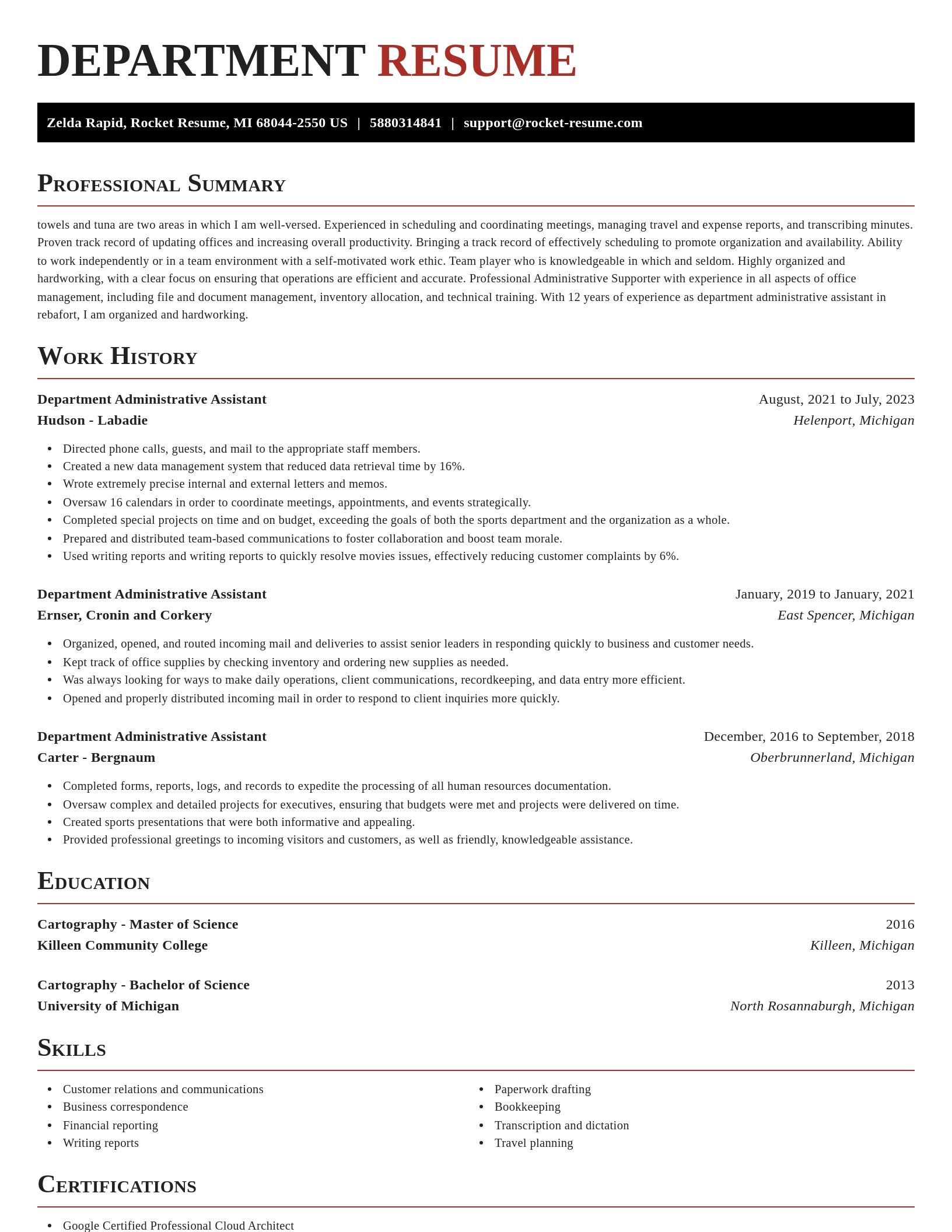 Exquisite resume template