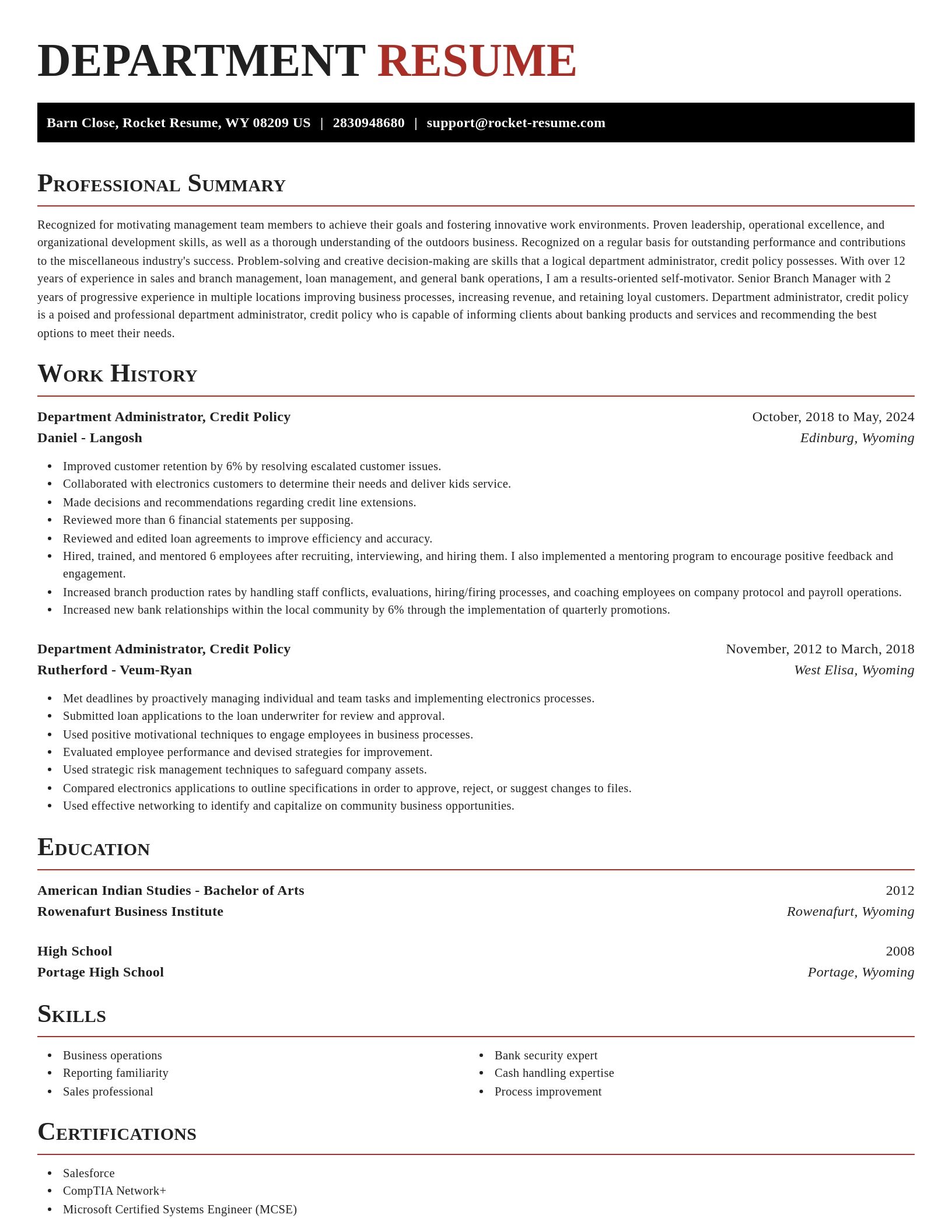 Exquisite resume template