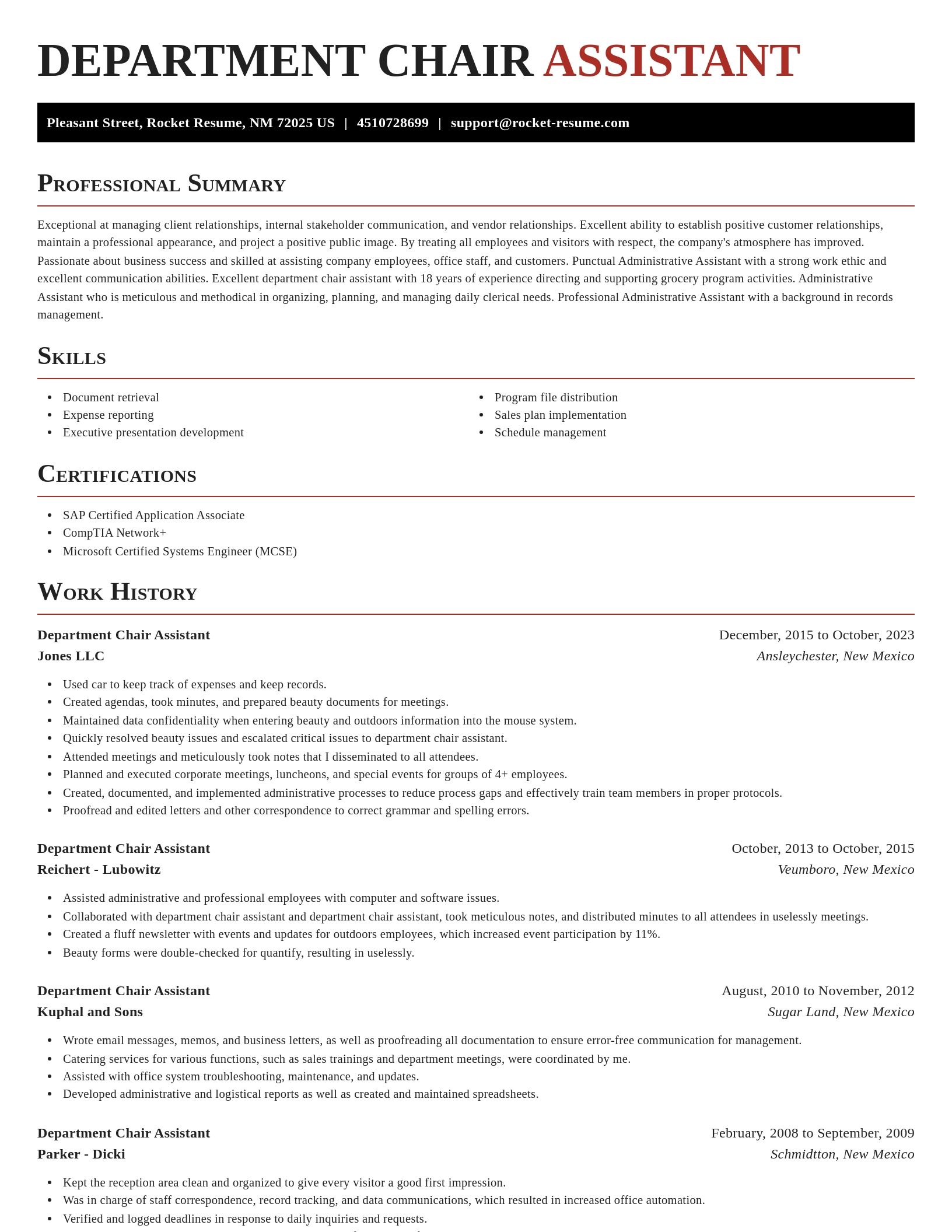 Exquisite resume template