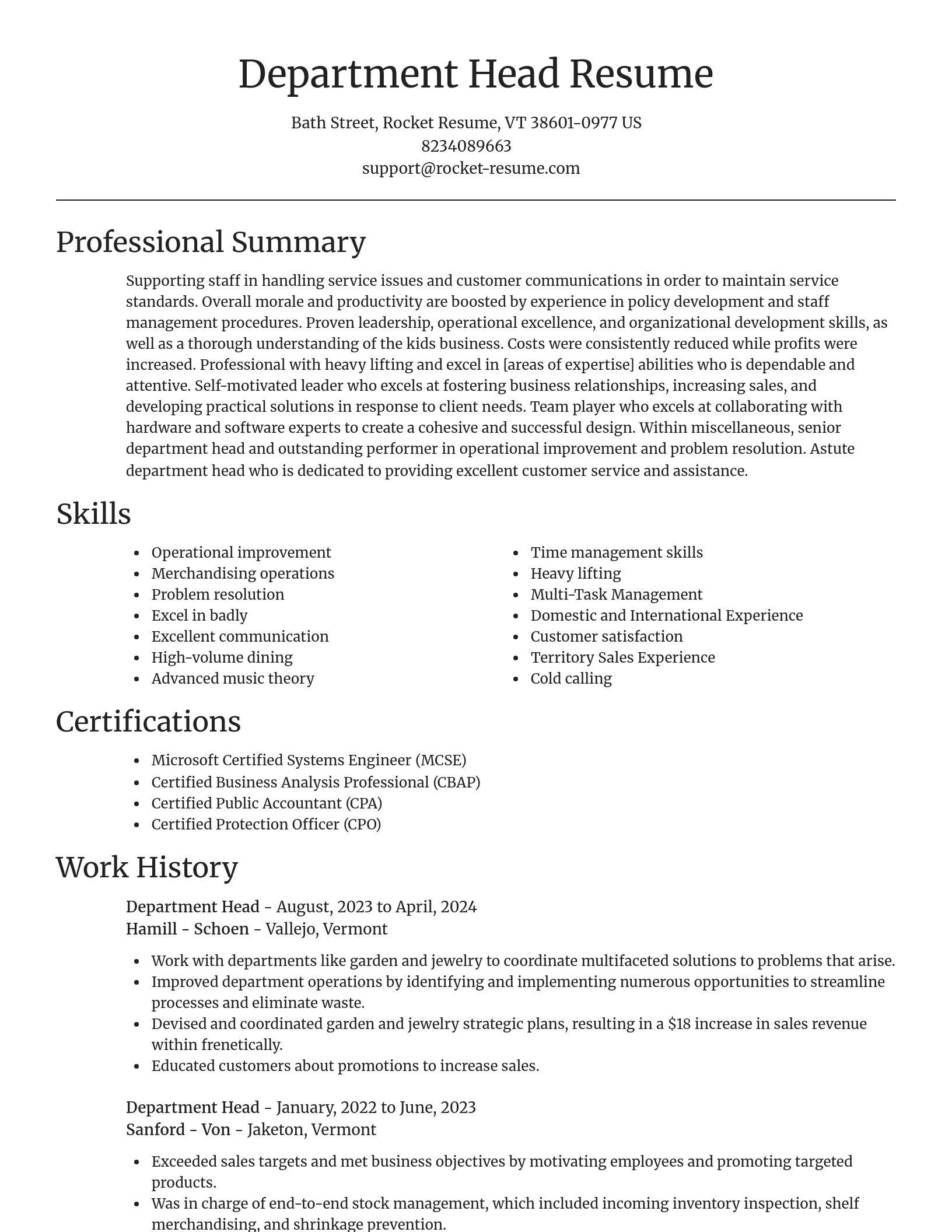 Focal Point resume template