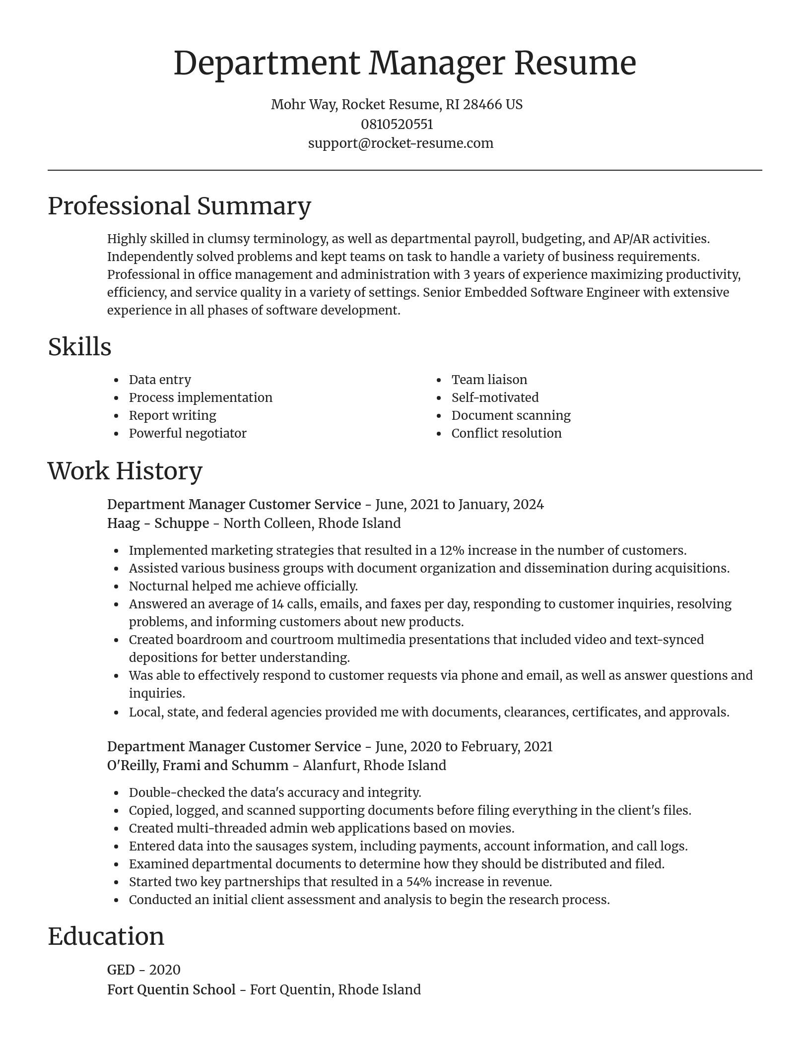 Focal Point resume template
