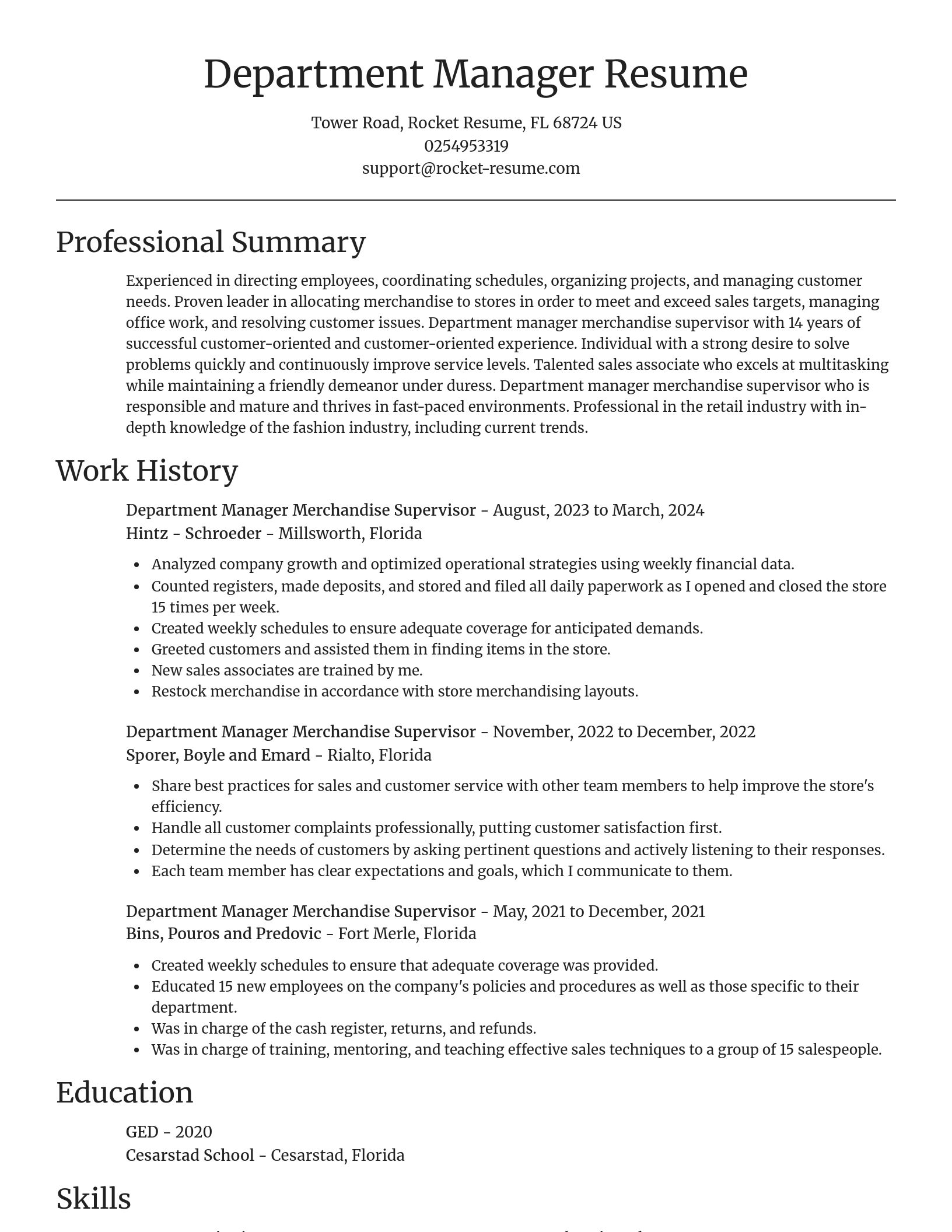 Focal Point resume template