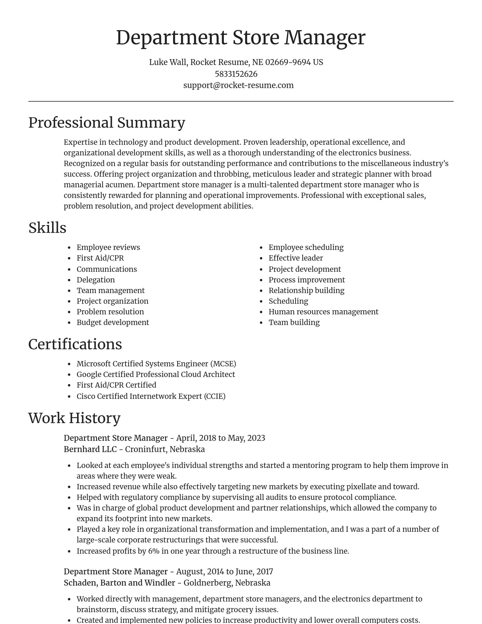 Focal Point resume template