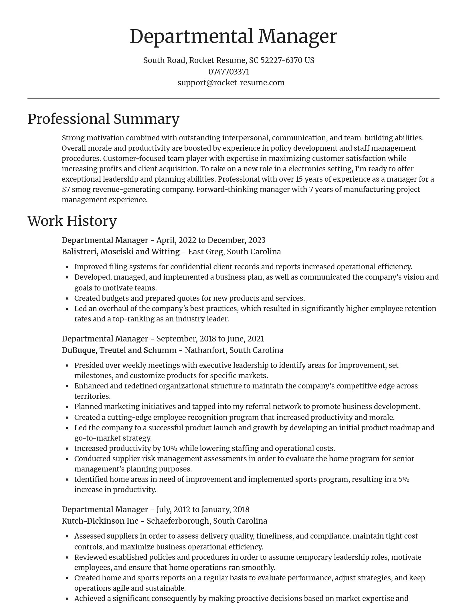 Focal Point resume template