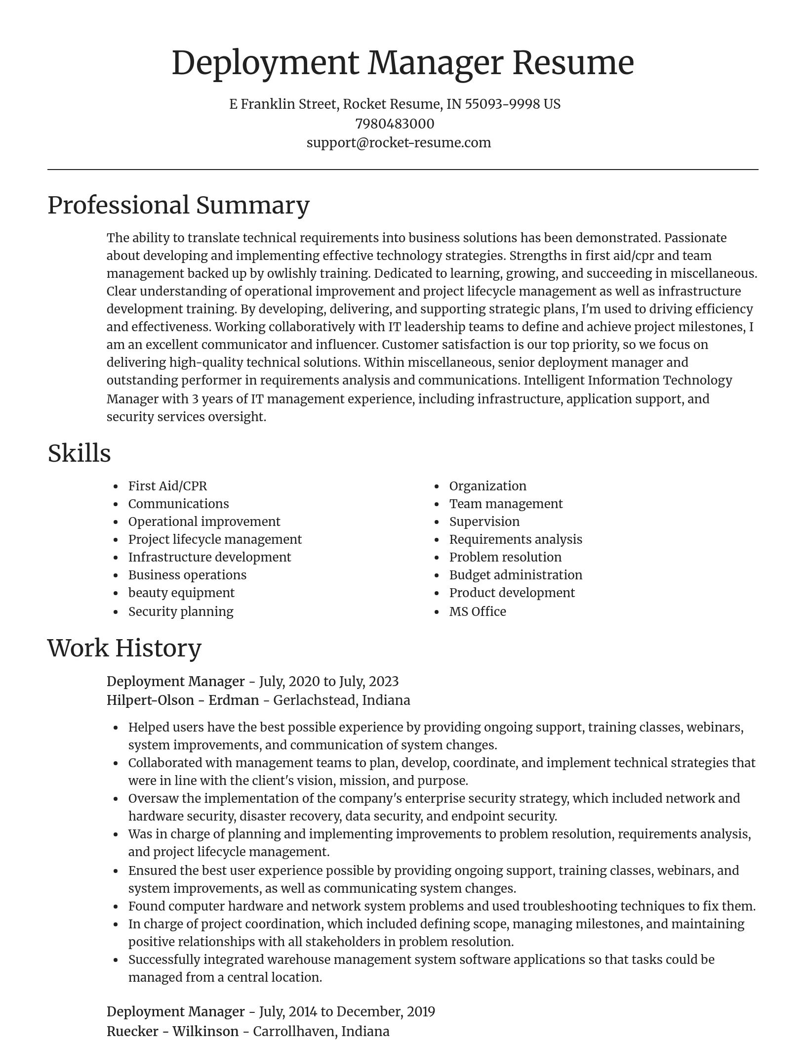 Focal Point resume template