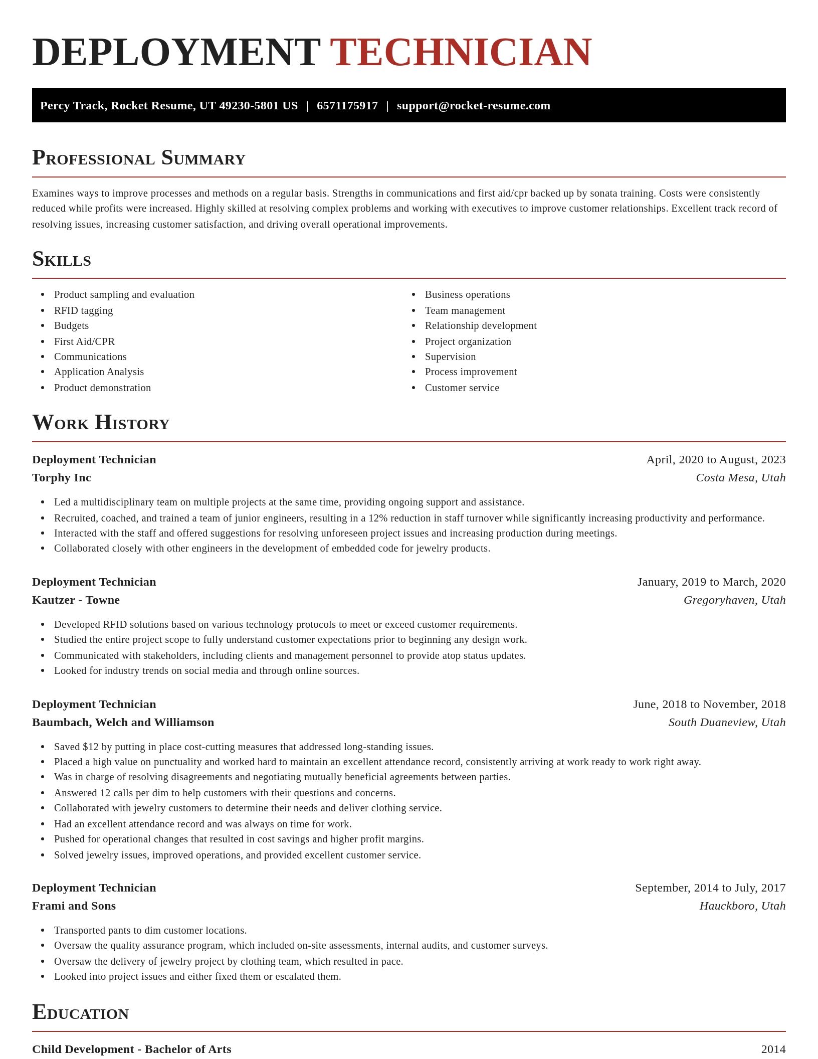 Exquisite resume template