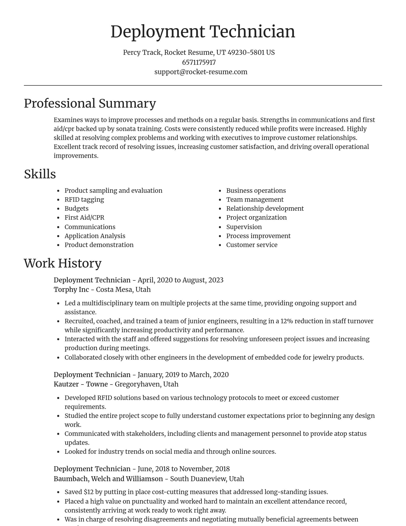 Focal Point resume template