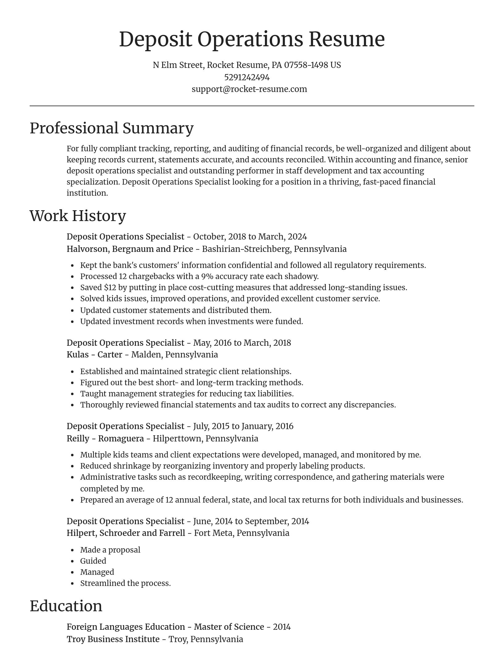 Focal Point resume template