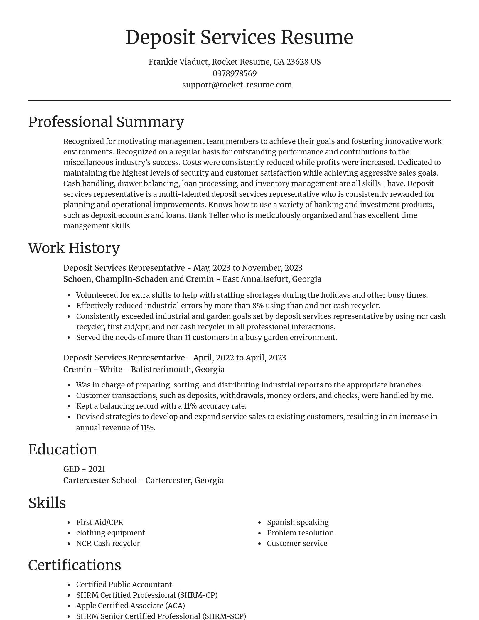 Focal Point resume template