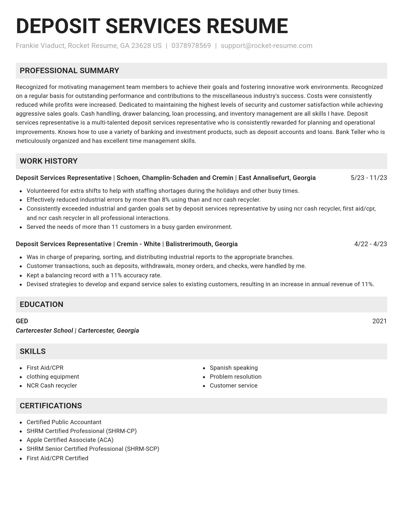 Genius resume template