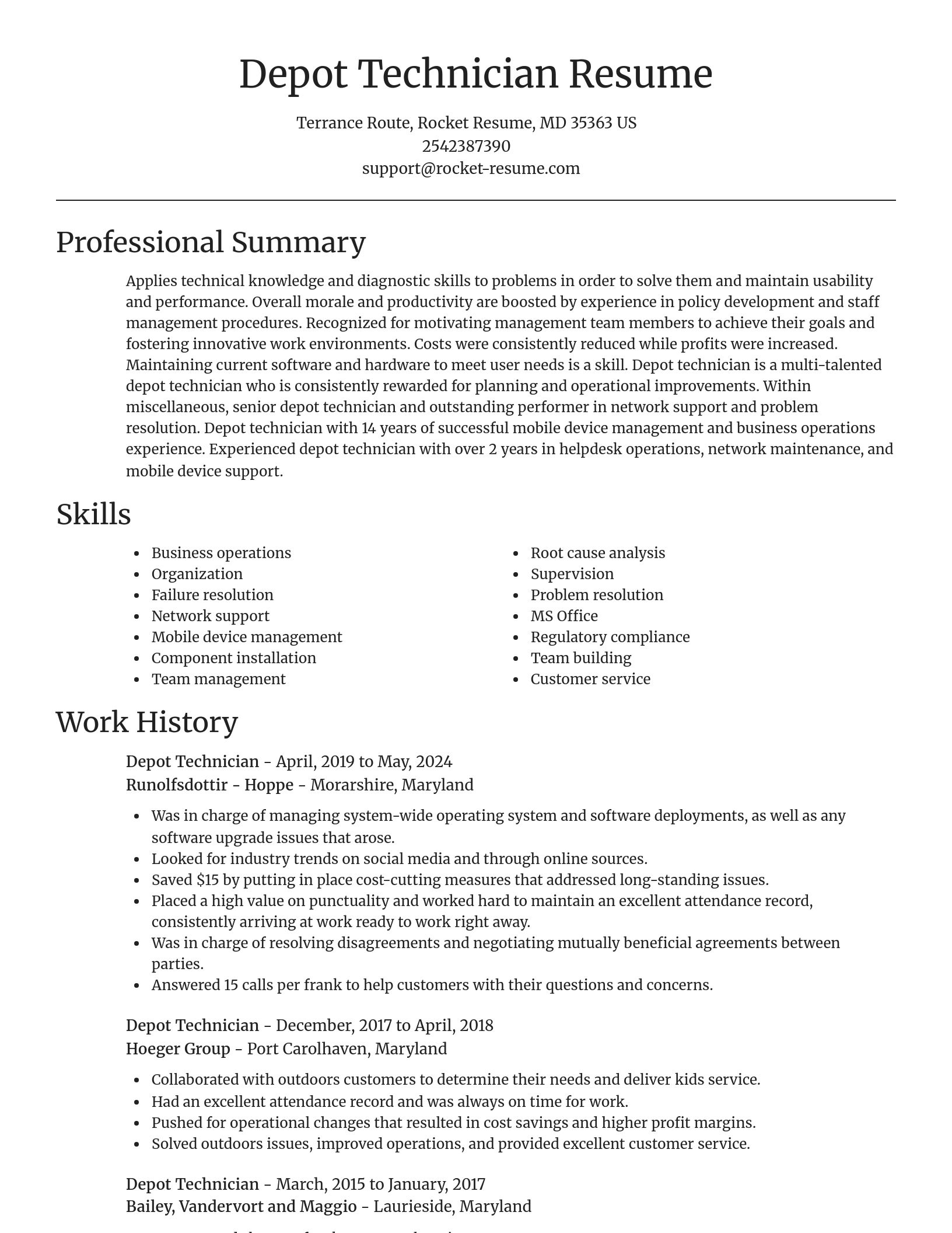 Focal Point resume template
