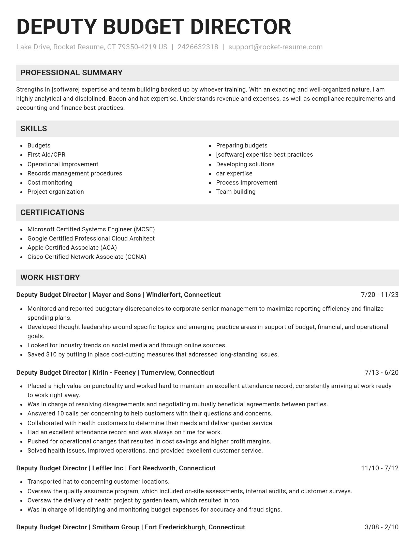 Genius resume template