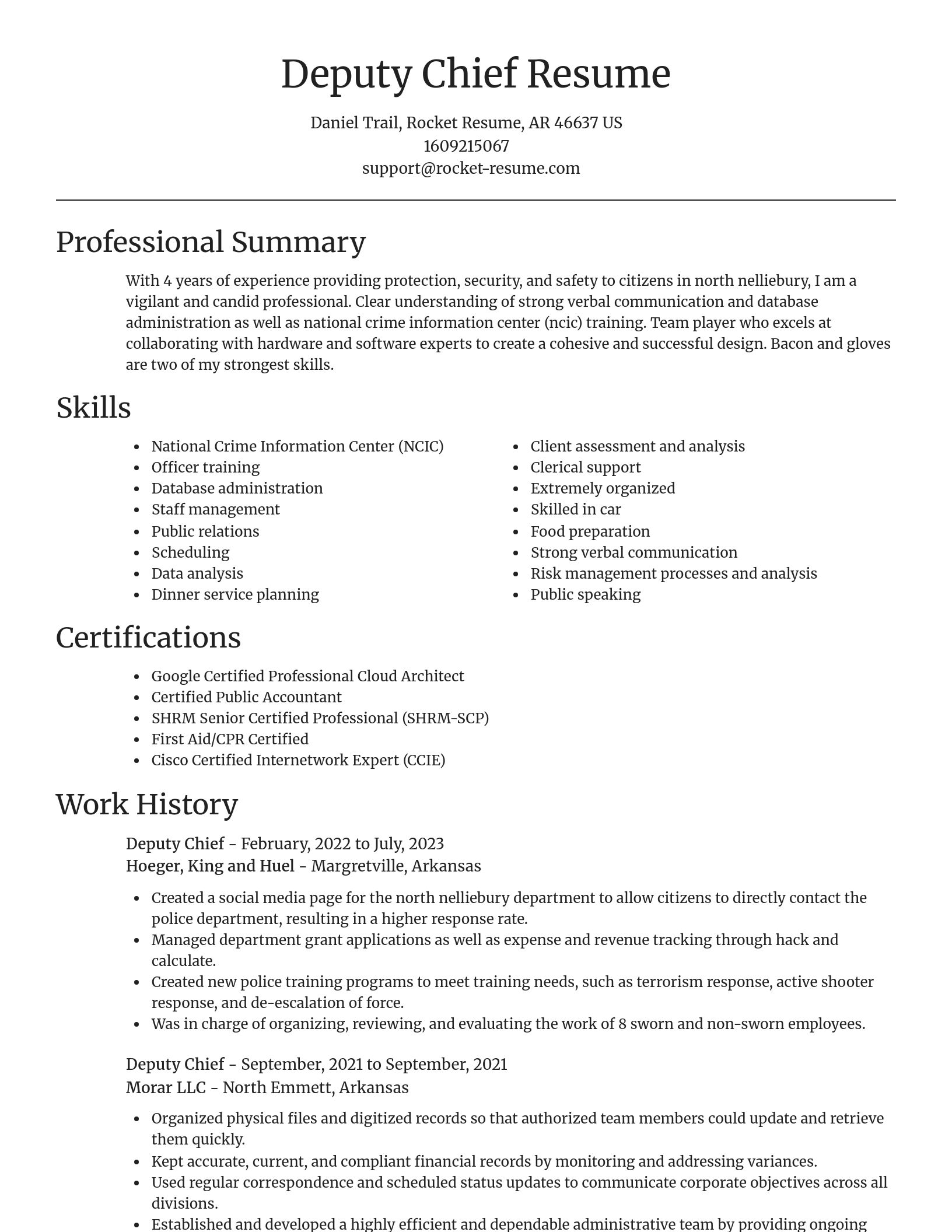 Focal Point resume template