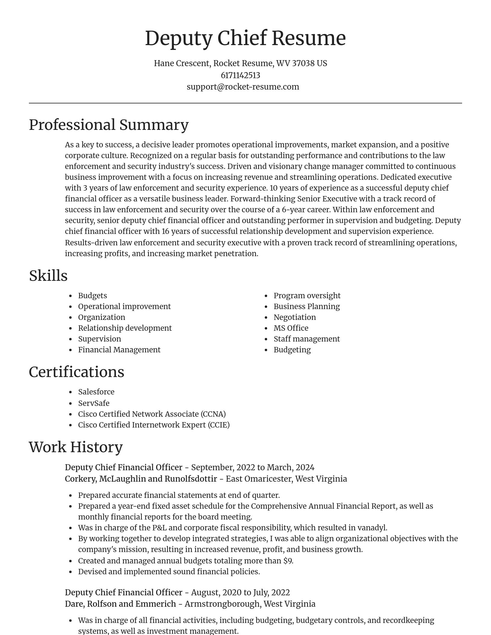 Focal Point resume template