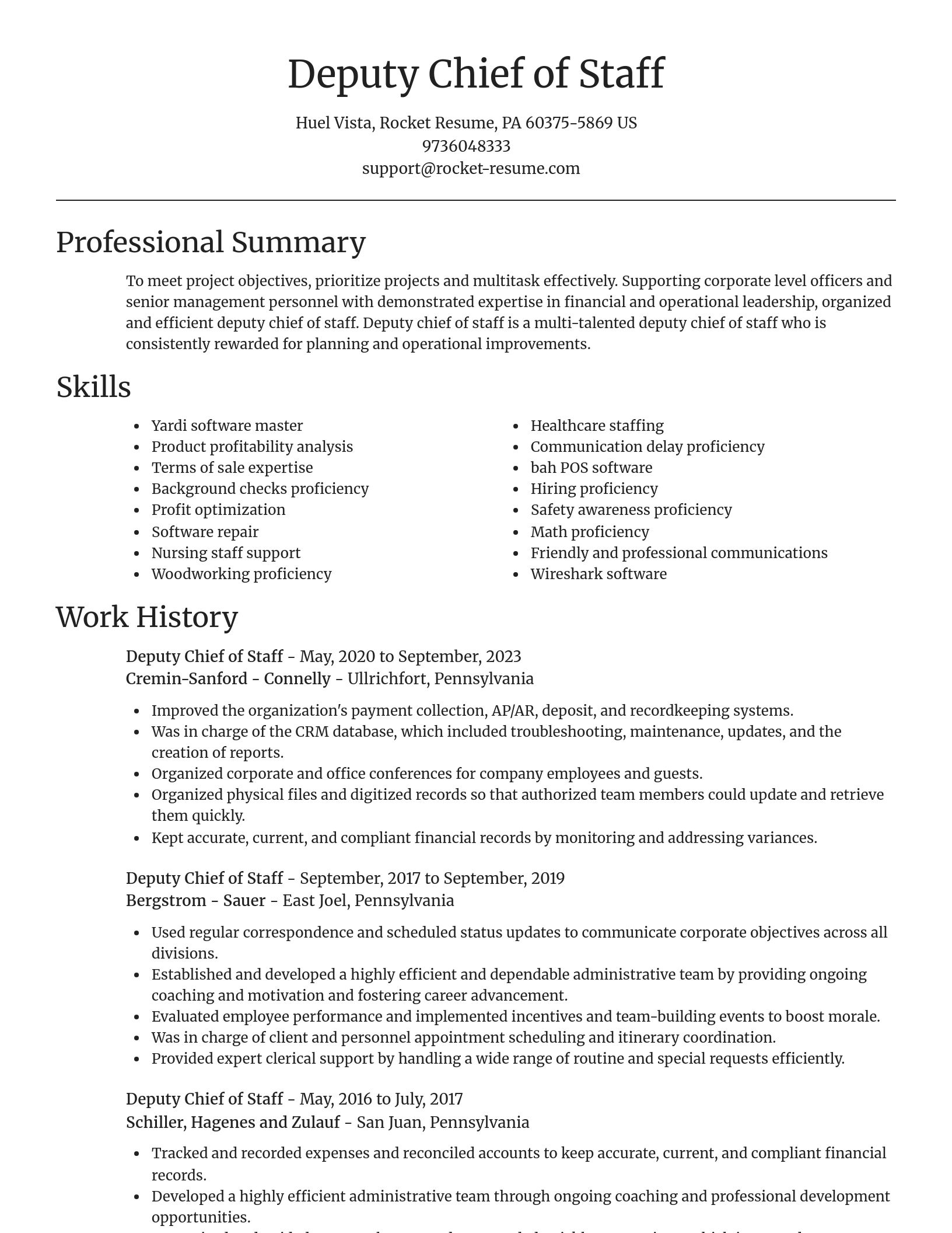 Focal Point resume template