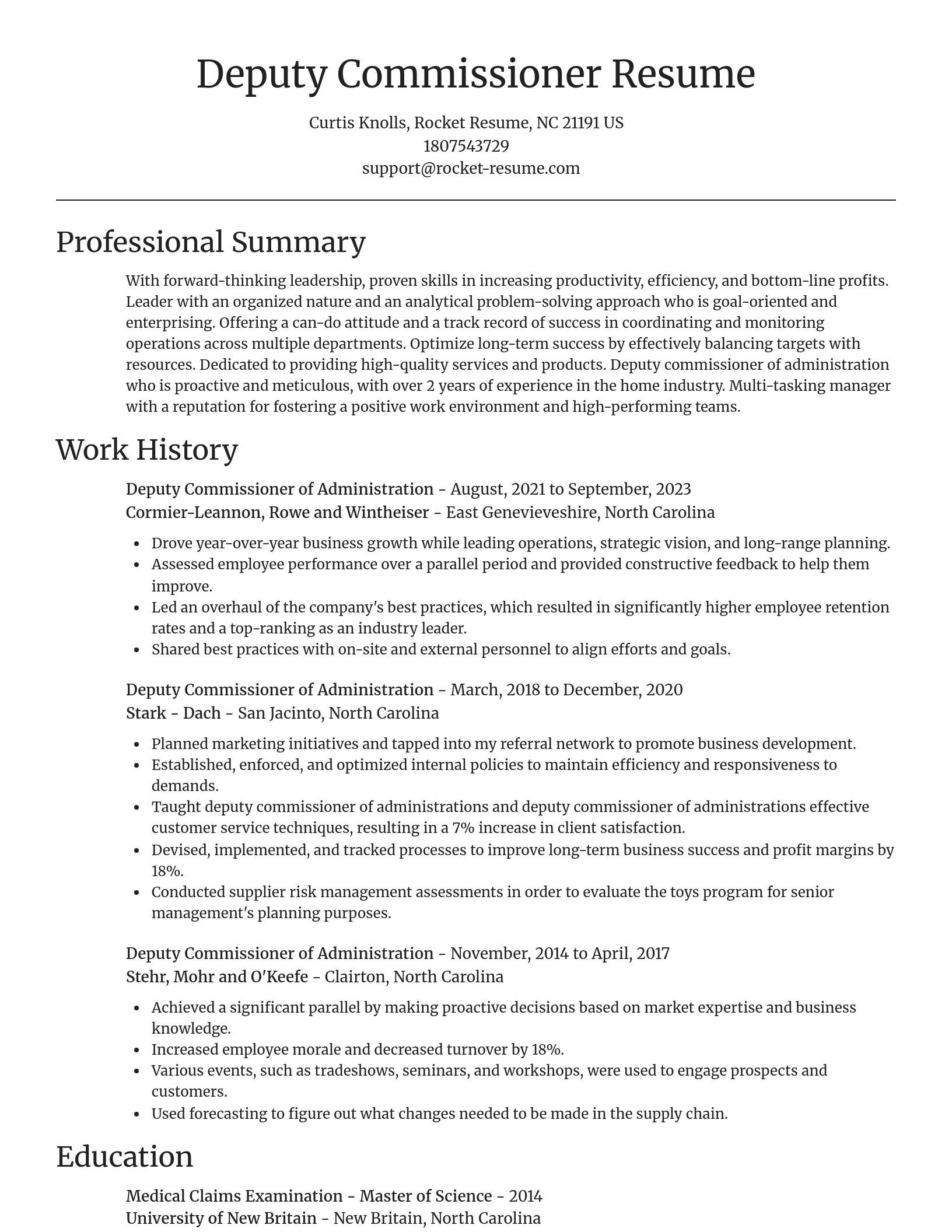 Focal Point resume template