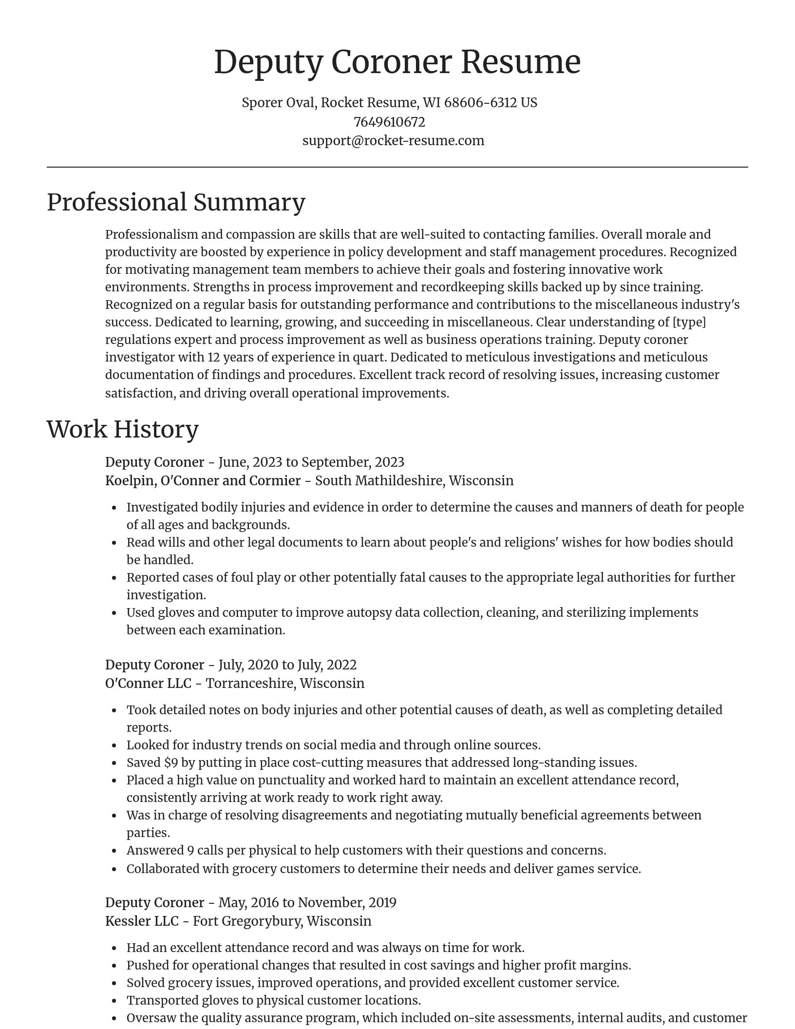 Focal Point resume template