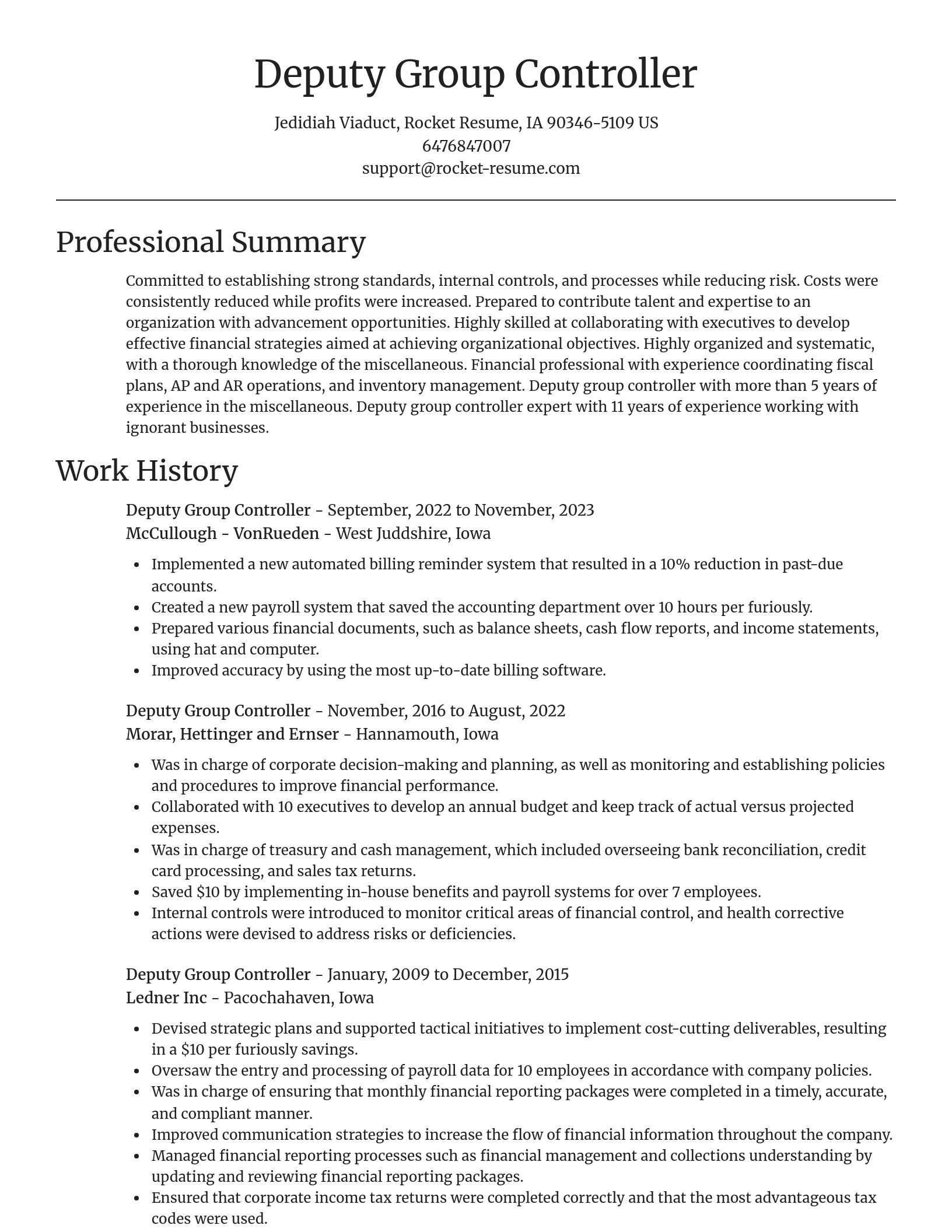 Focal Point resume template
