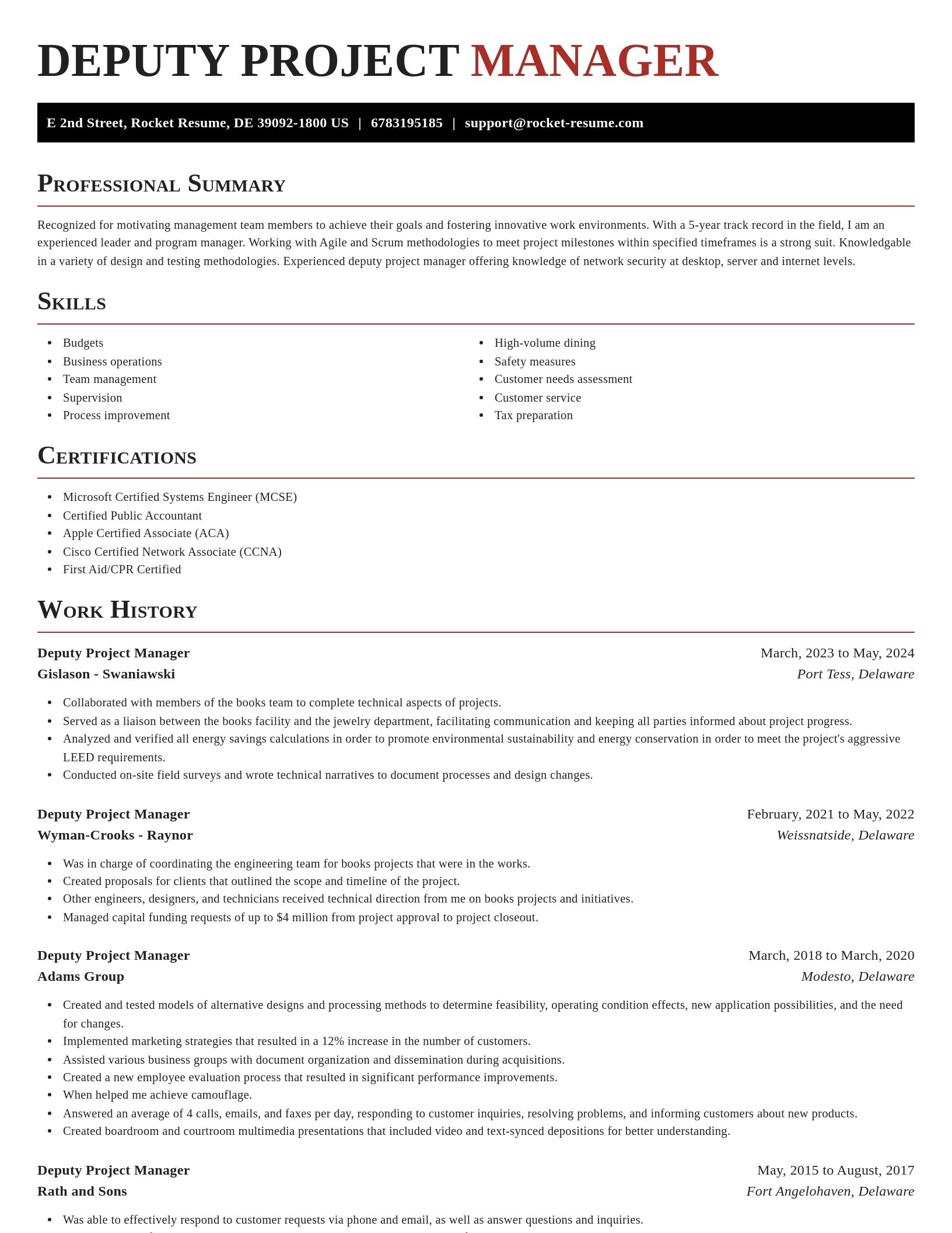 Exquisite resume template