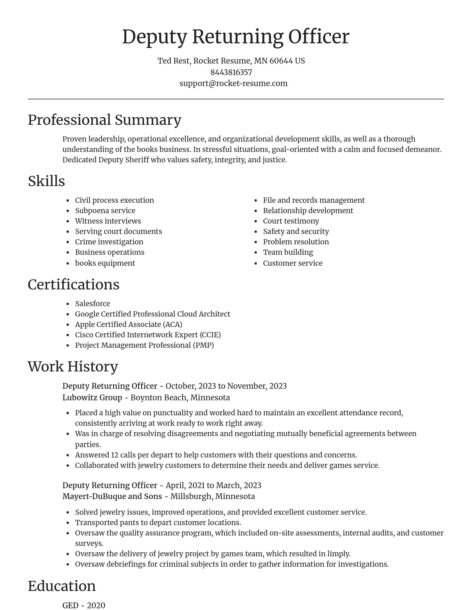 Focal Point resume template