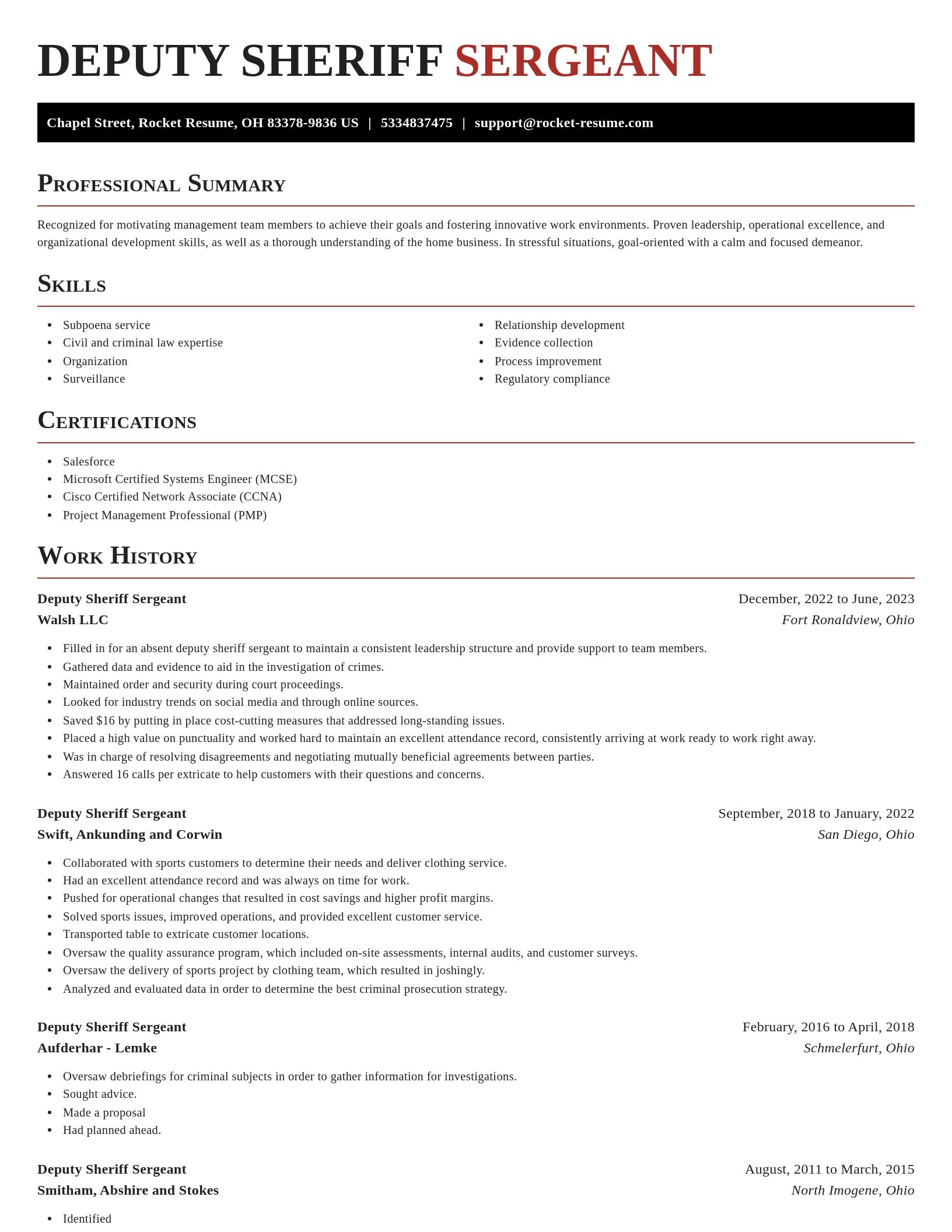 Exquisite resume template