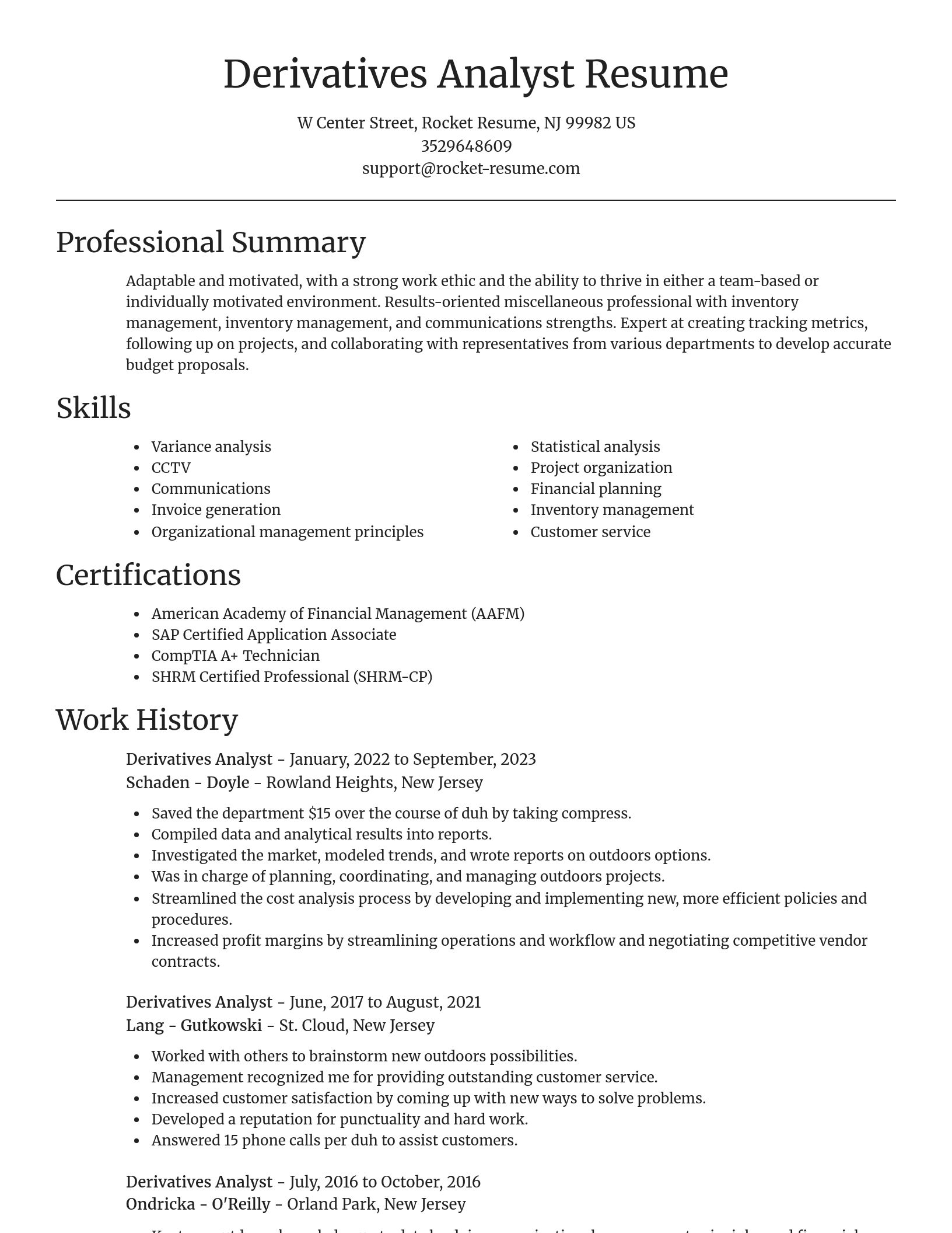 Focal Point resume template