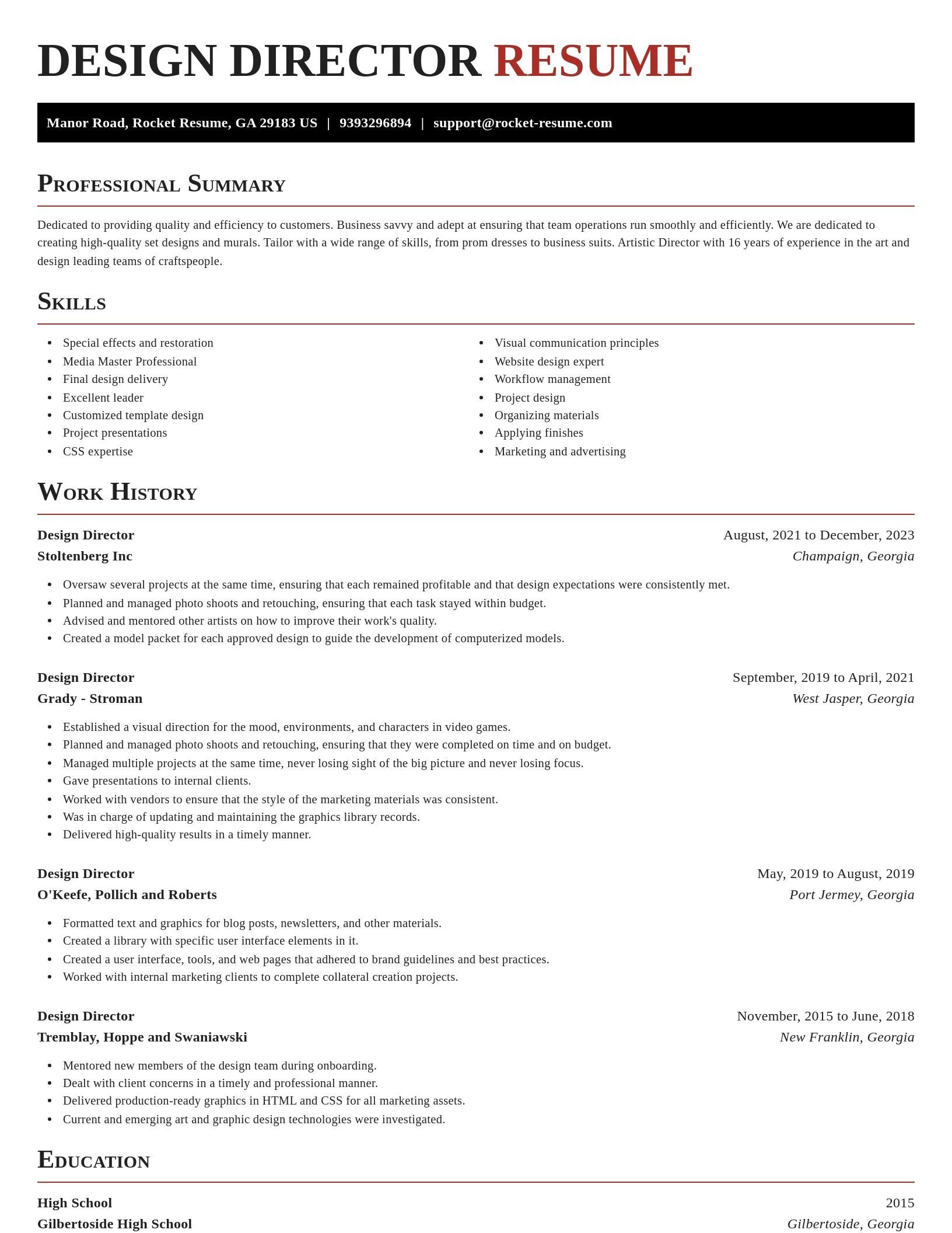 Exquisite resume template