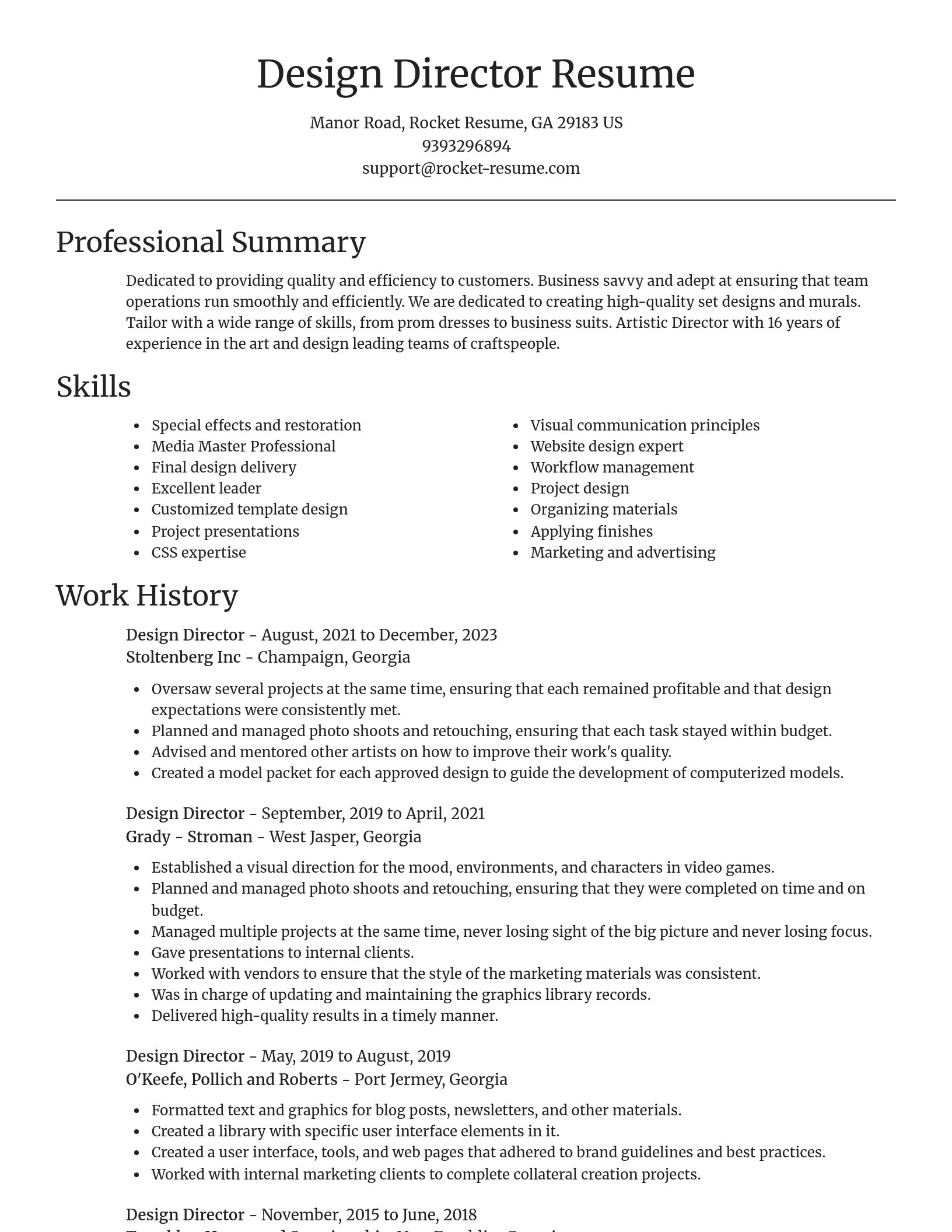 Focal Point resume template