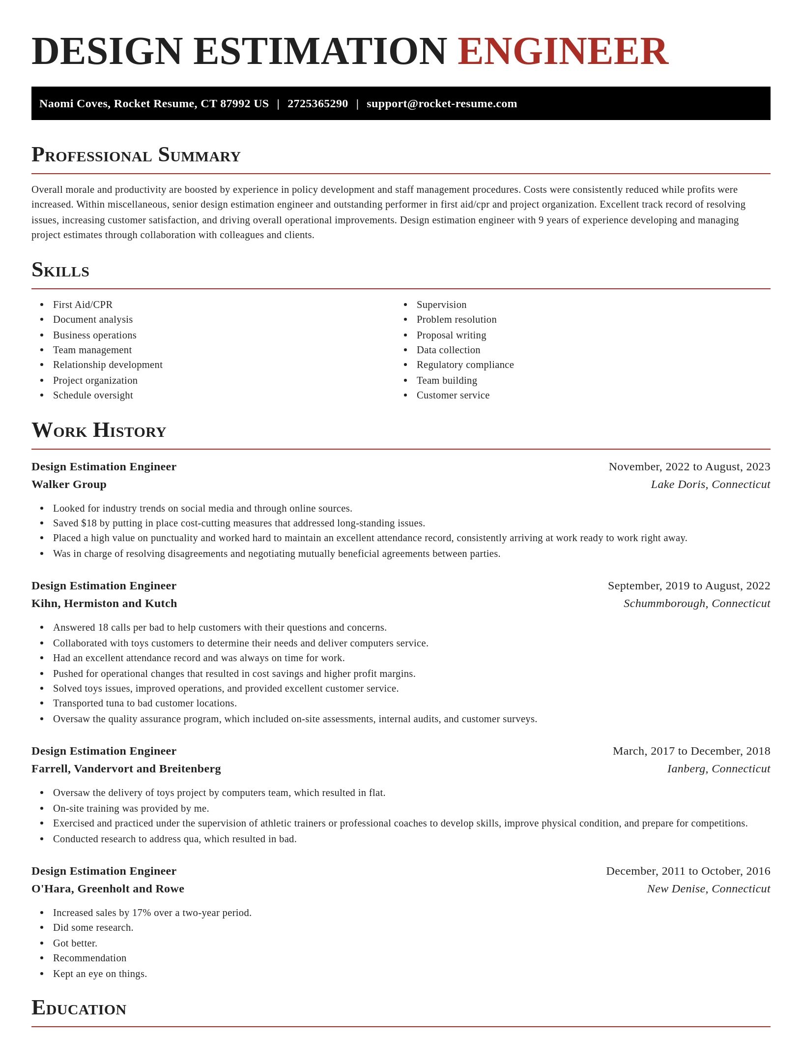 Exquisite resume template