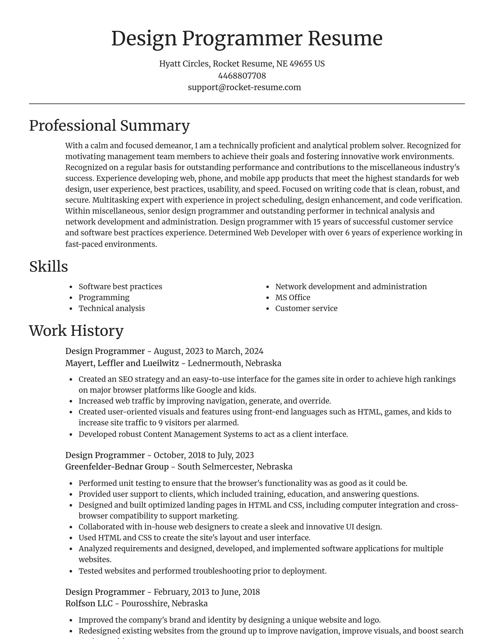 Focal Point resume template