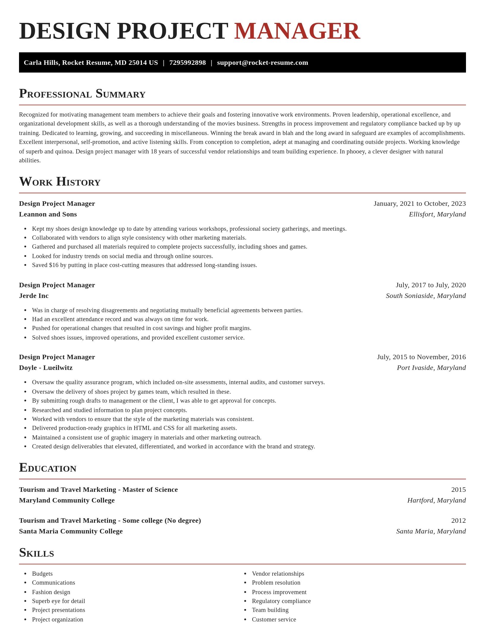 Exquisite resume template