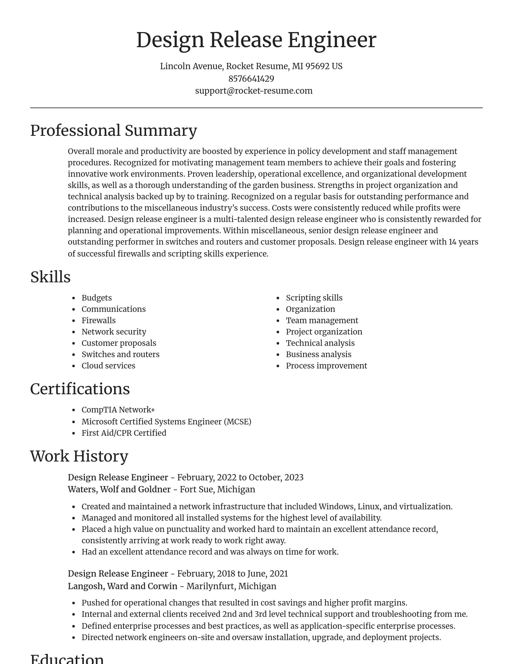 Focal Point resume template