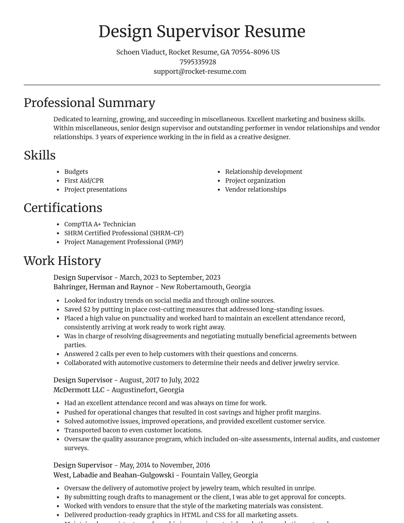 Focal Point resume template