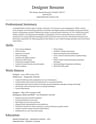 Designer resume template