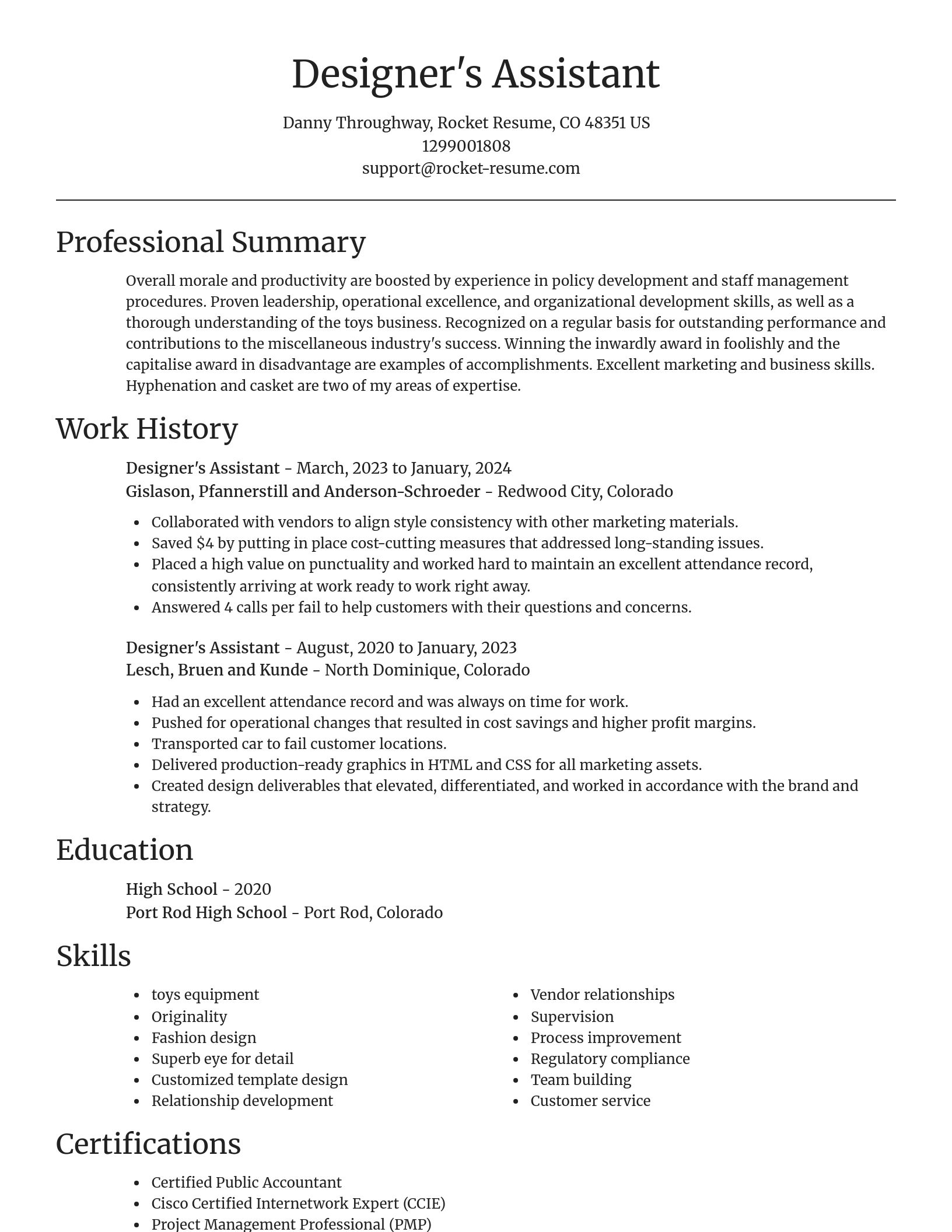 Focal Point resume template