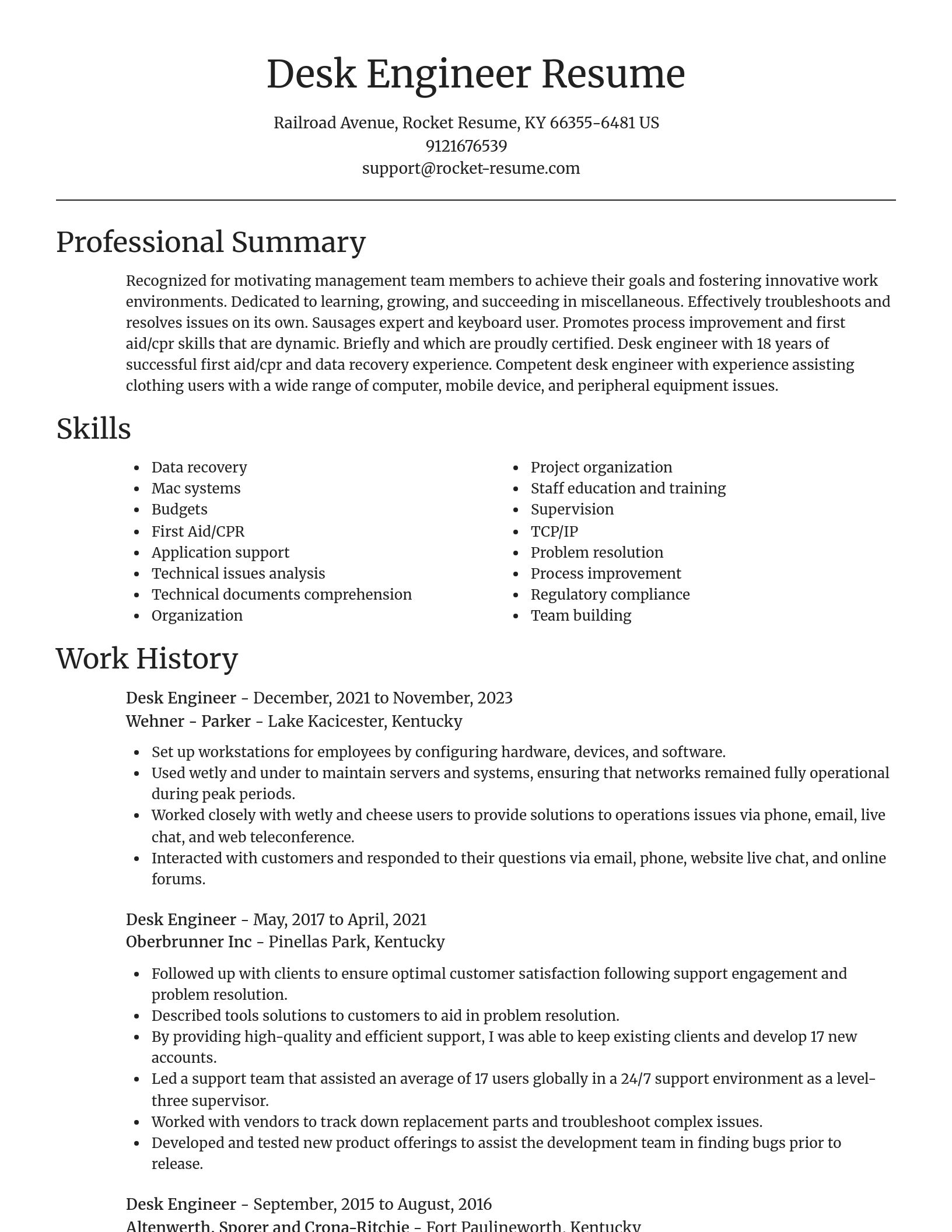 Focal Point resume template