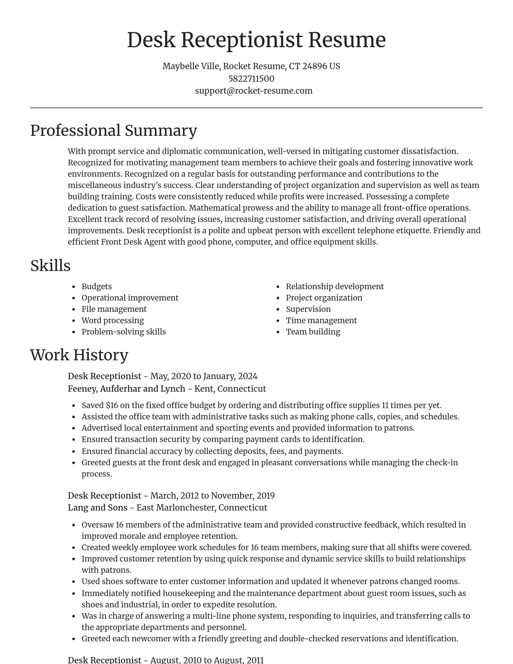 Focal Point resume template
