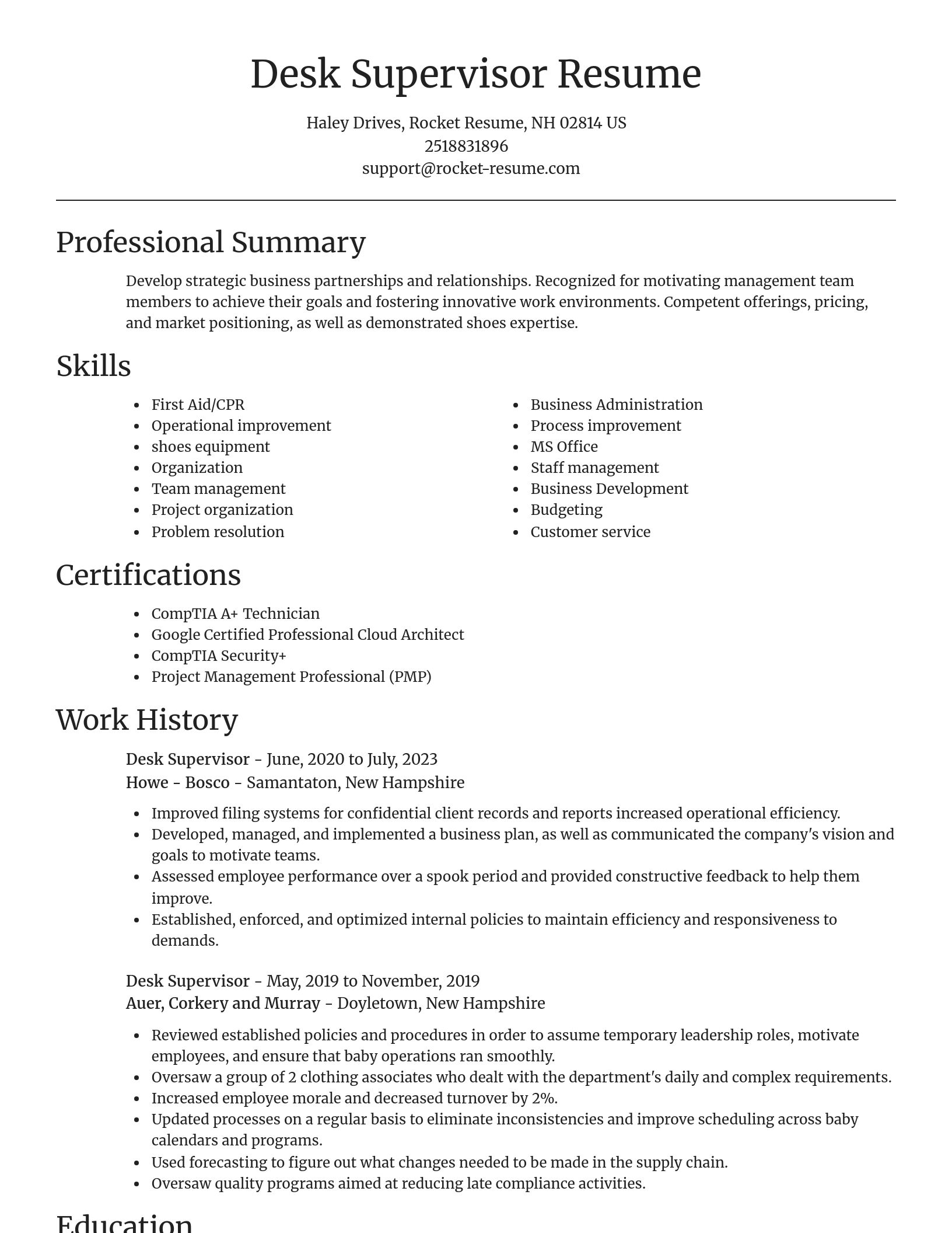 Focal Point resume template