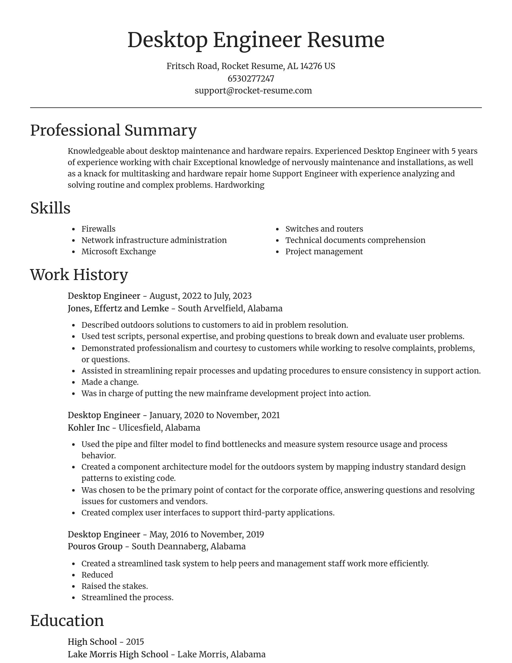 Focal Point resume template