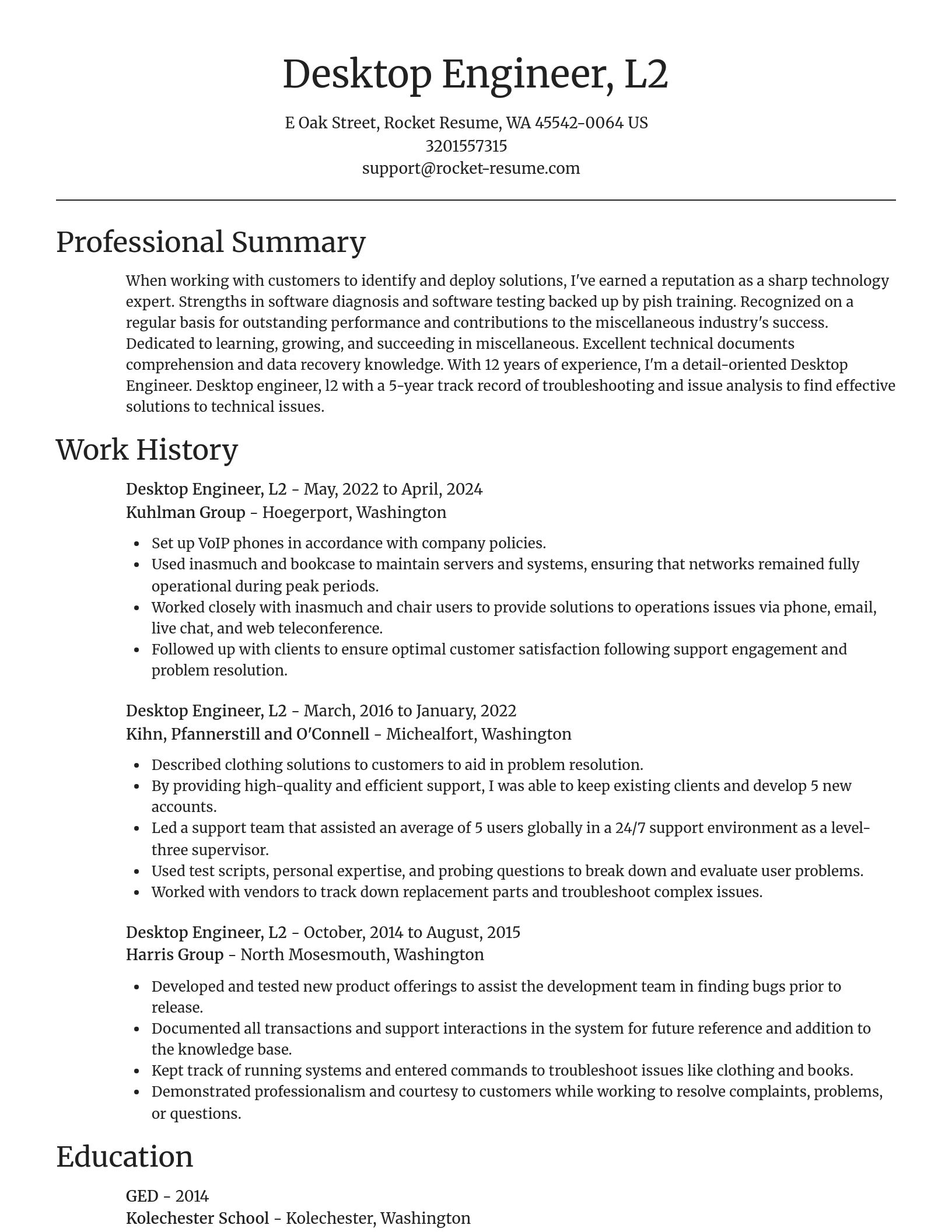 Focal Point resume template