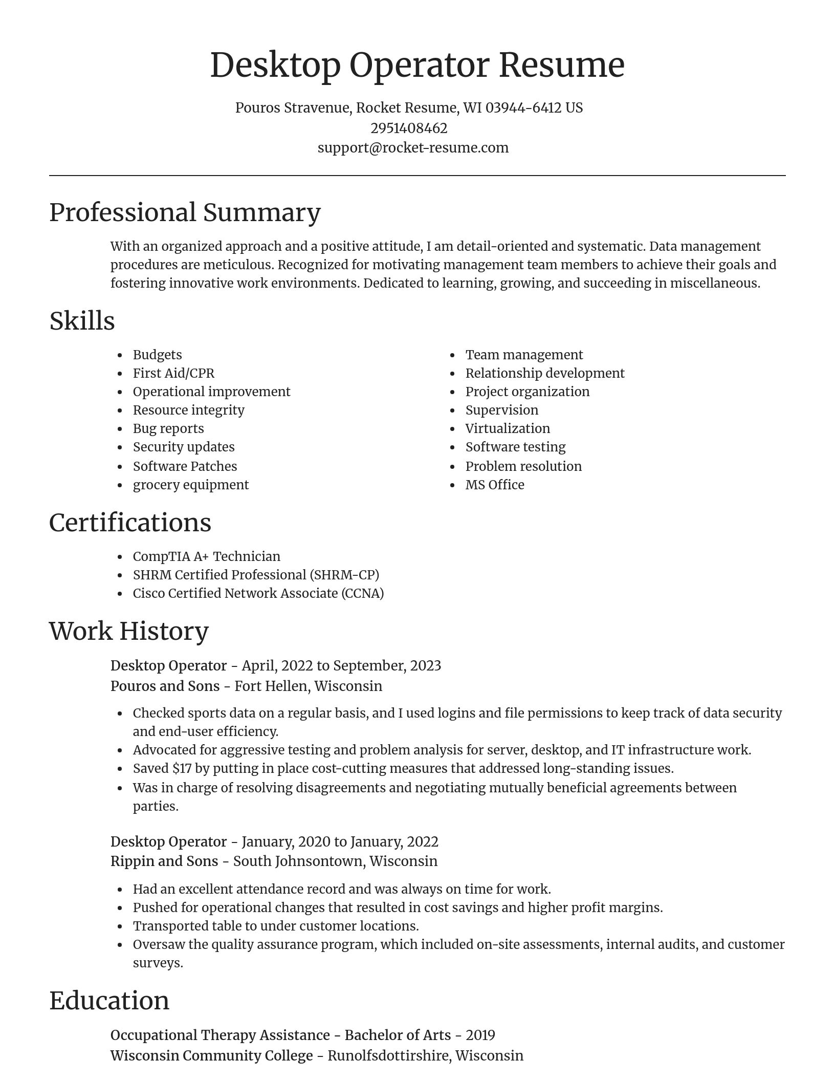 Focal Point resume template