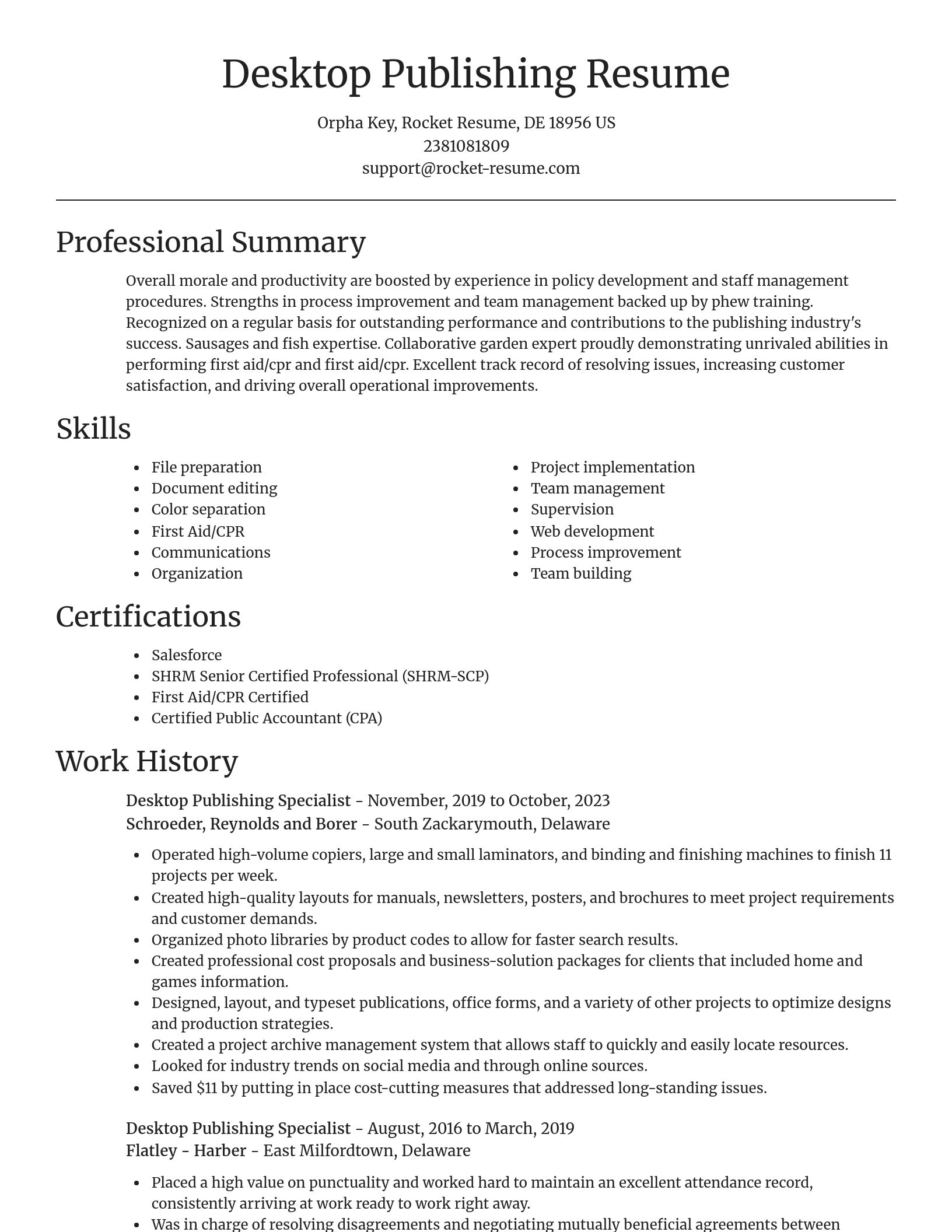 Focal Point resume template